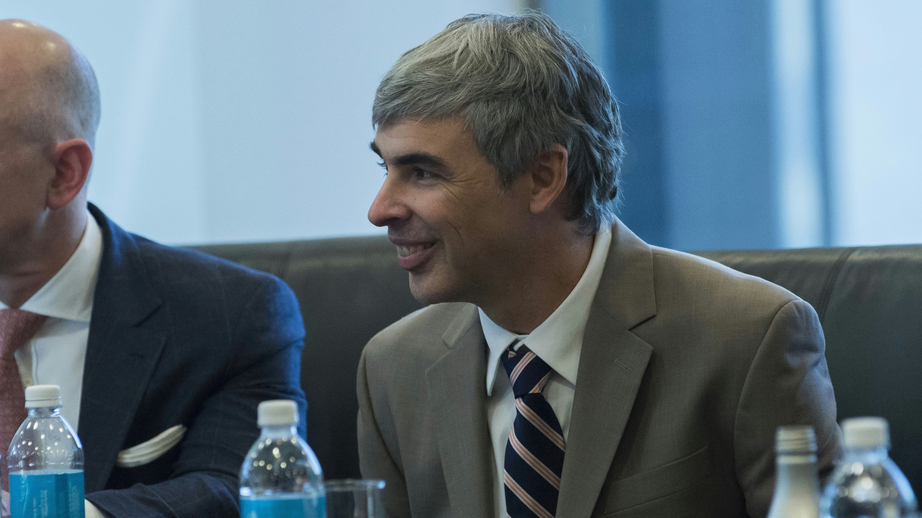Alphabet CEO Larry Page. Photo by Bloomberg.