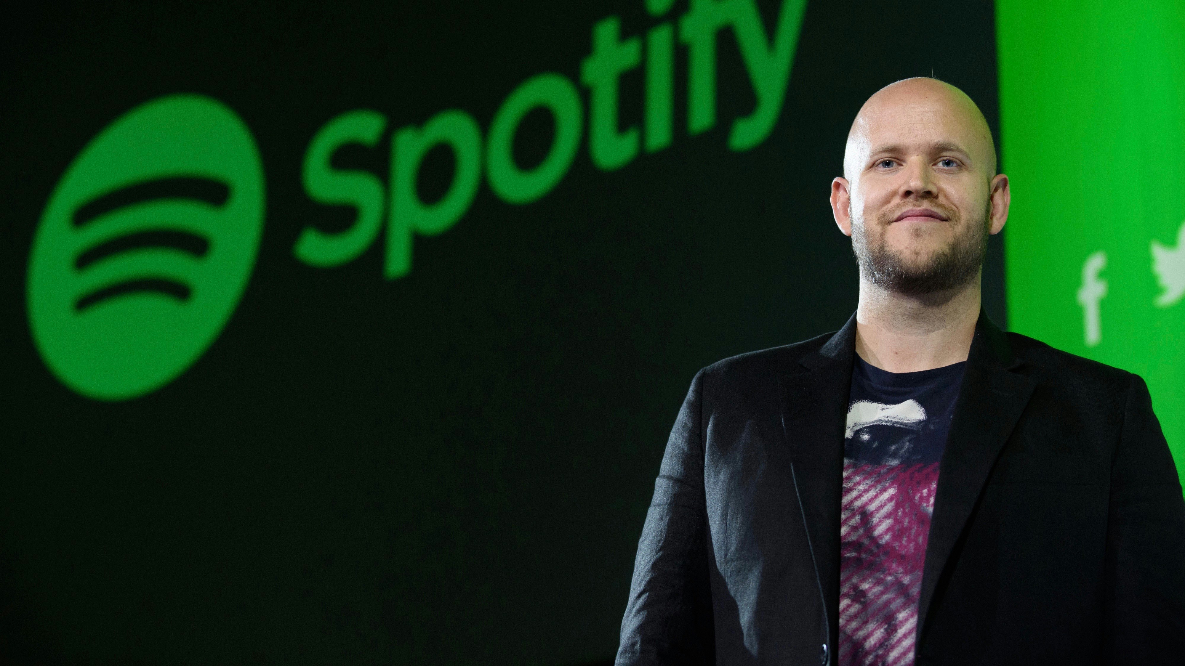 Spotify CEO Daniel Ek. Photo by Bloomberg.