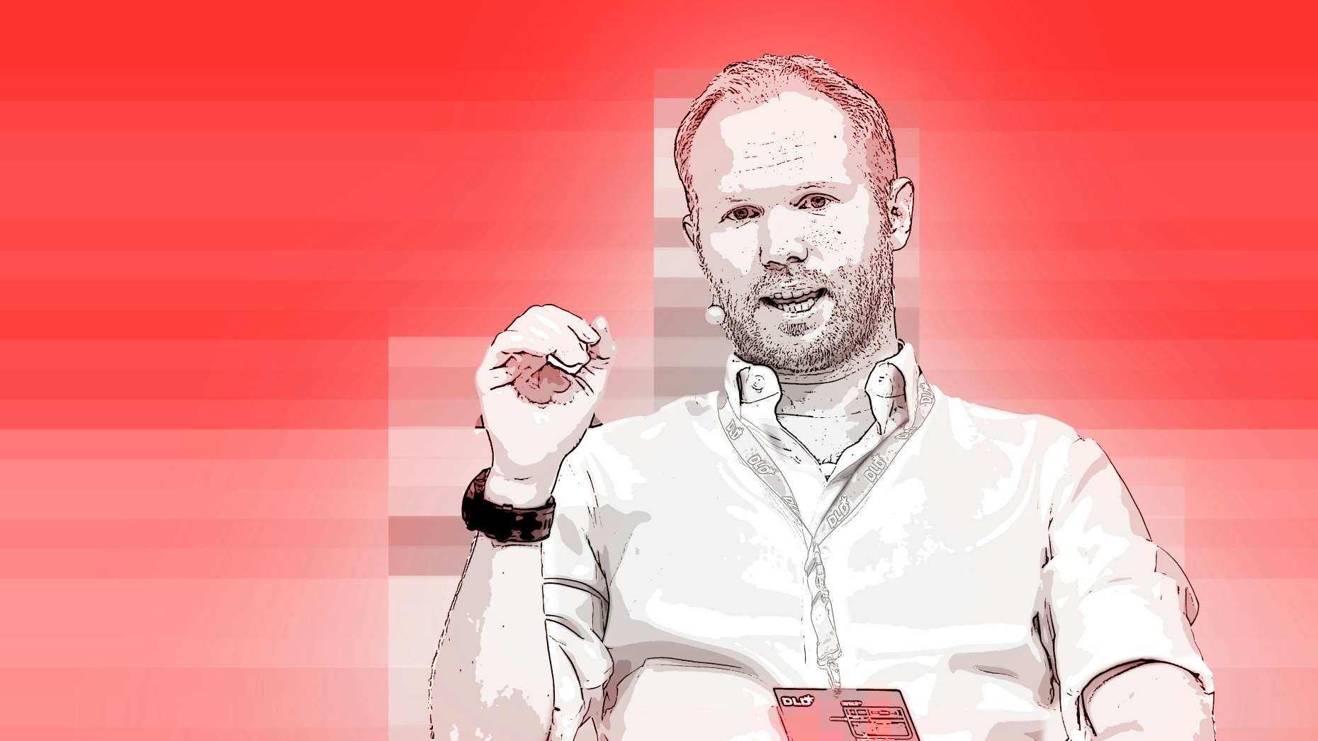 Scroll CEO Tony Haile. Art by Matt Vascellaro.