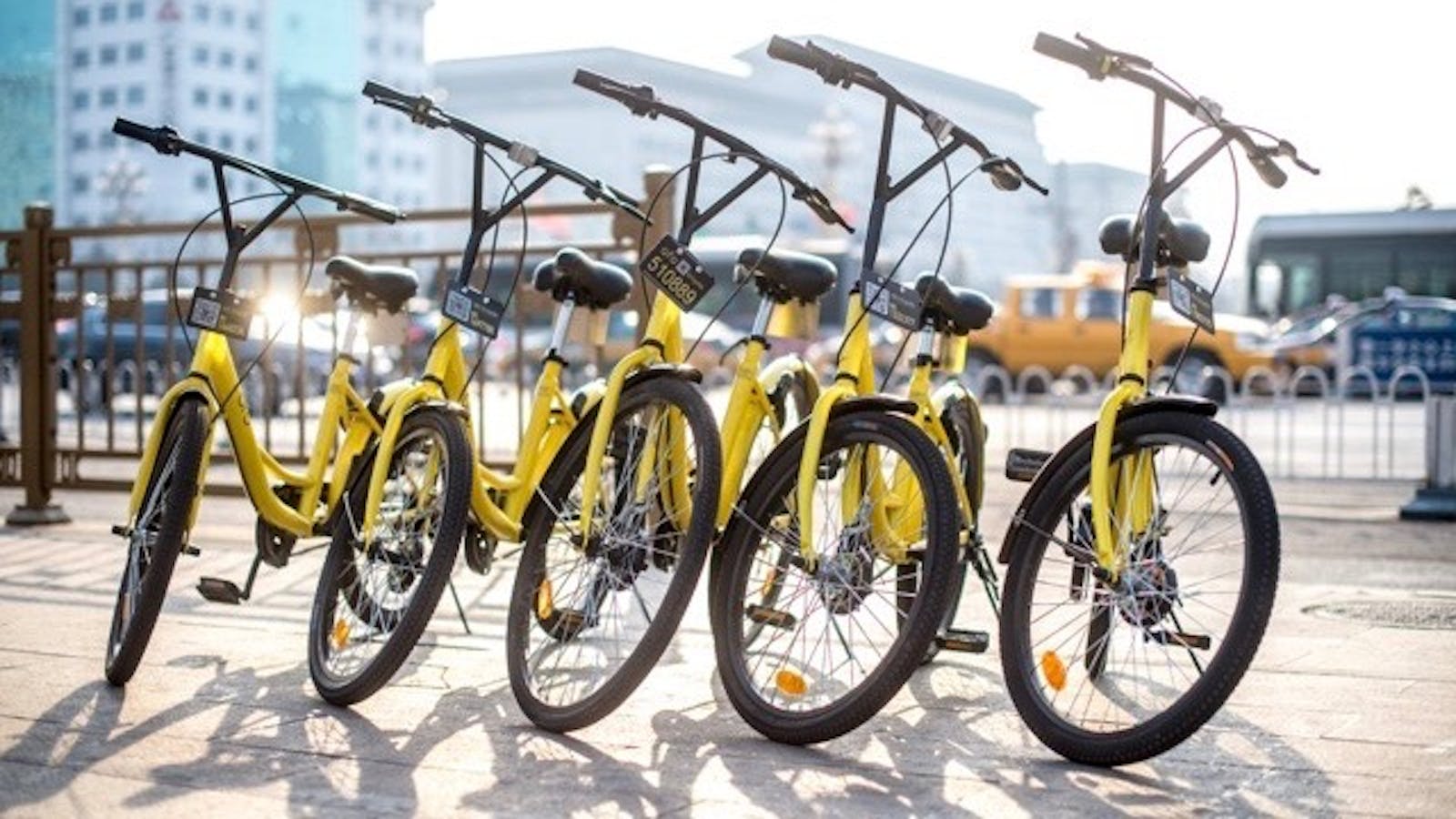 Ofo bicycles available for rent. Photo by Ofo.