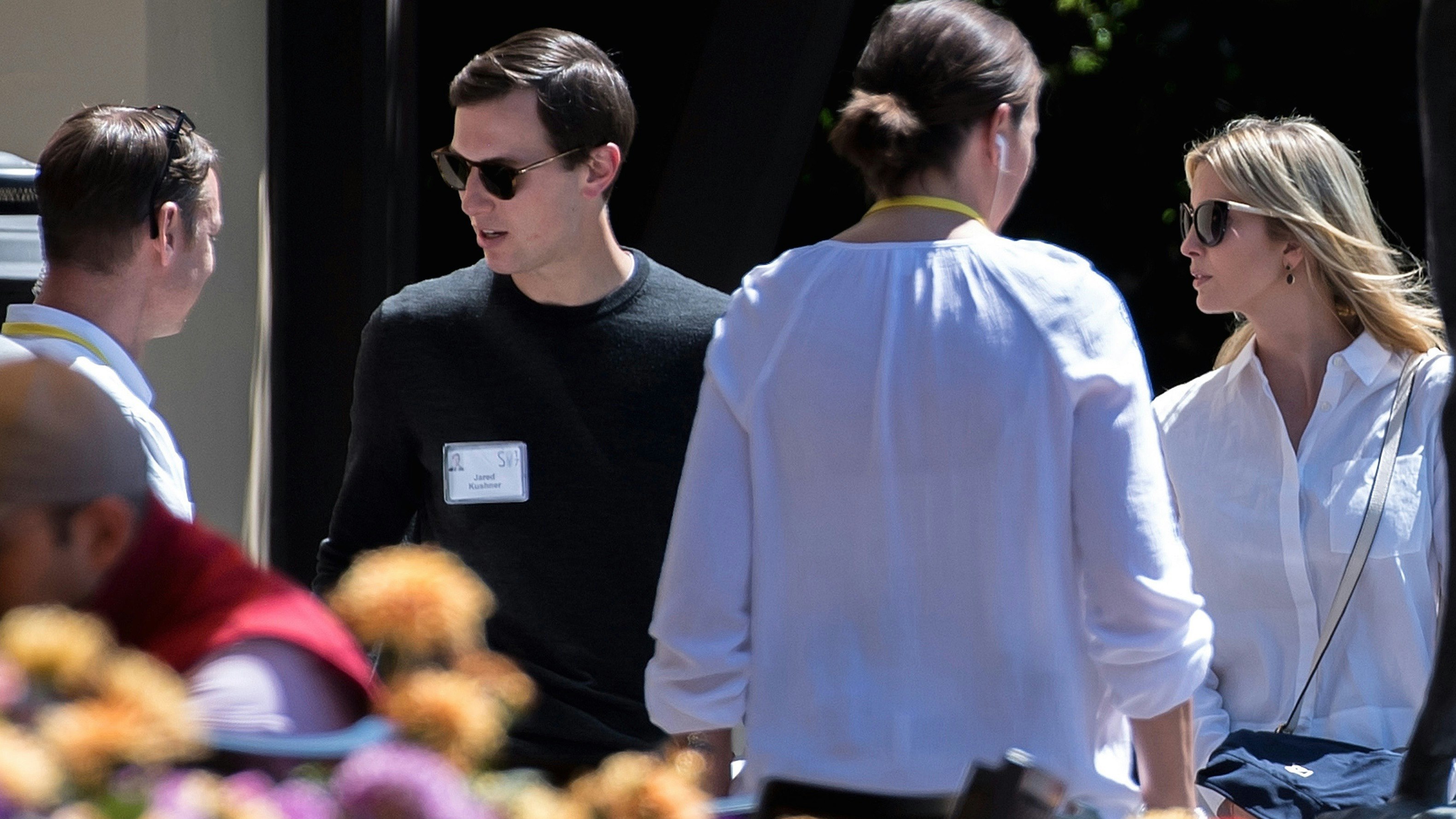 Jared Kushner and Ivanka Trump at the Allen & Co conference in Sun Valley, Idaho on Thursday. Photo by Bloomberg.