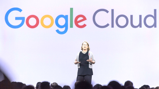 Google's cloud chief Diane Greene. Photo by Bloomberg.