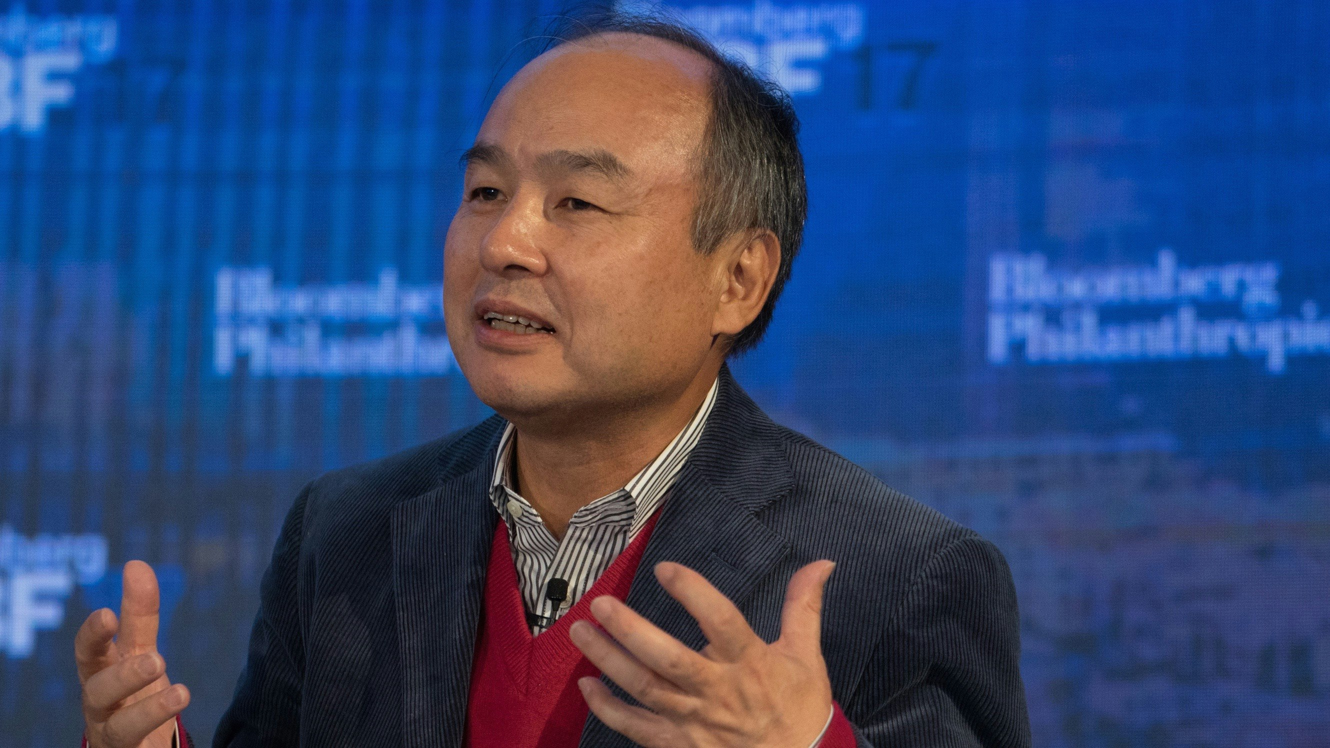 SoftBank CEO Masayoshi Son. Photo by Bloomberg.