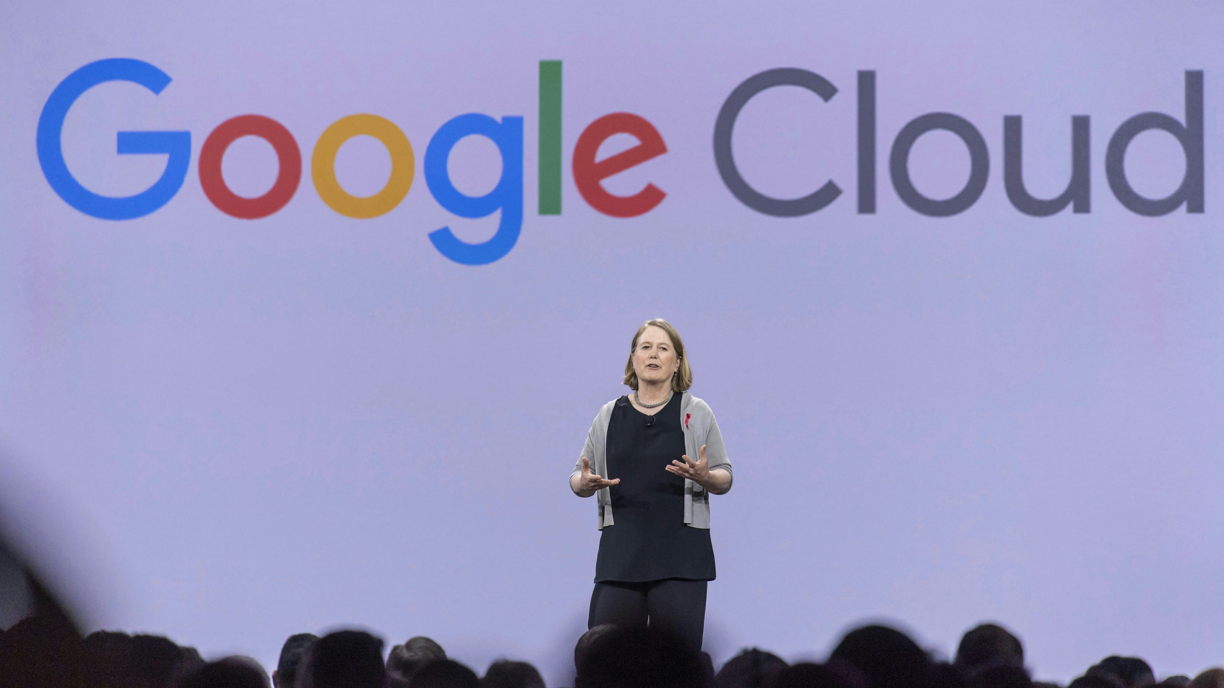 Google Cloud chief Diane Greene. Photo by Bloomberg.