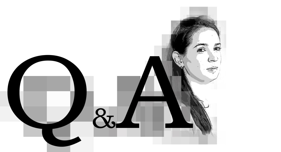 Ozon Holdings CEO Maelle Gavet. Illustration by Matthew Vascellaro.