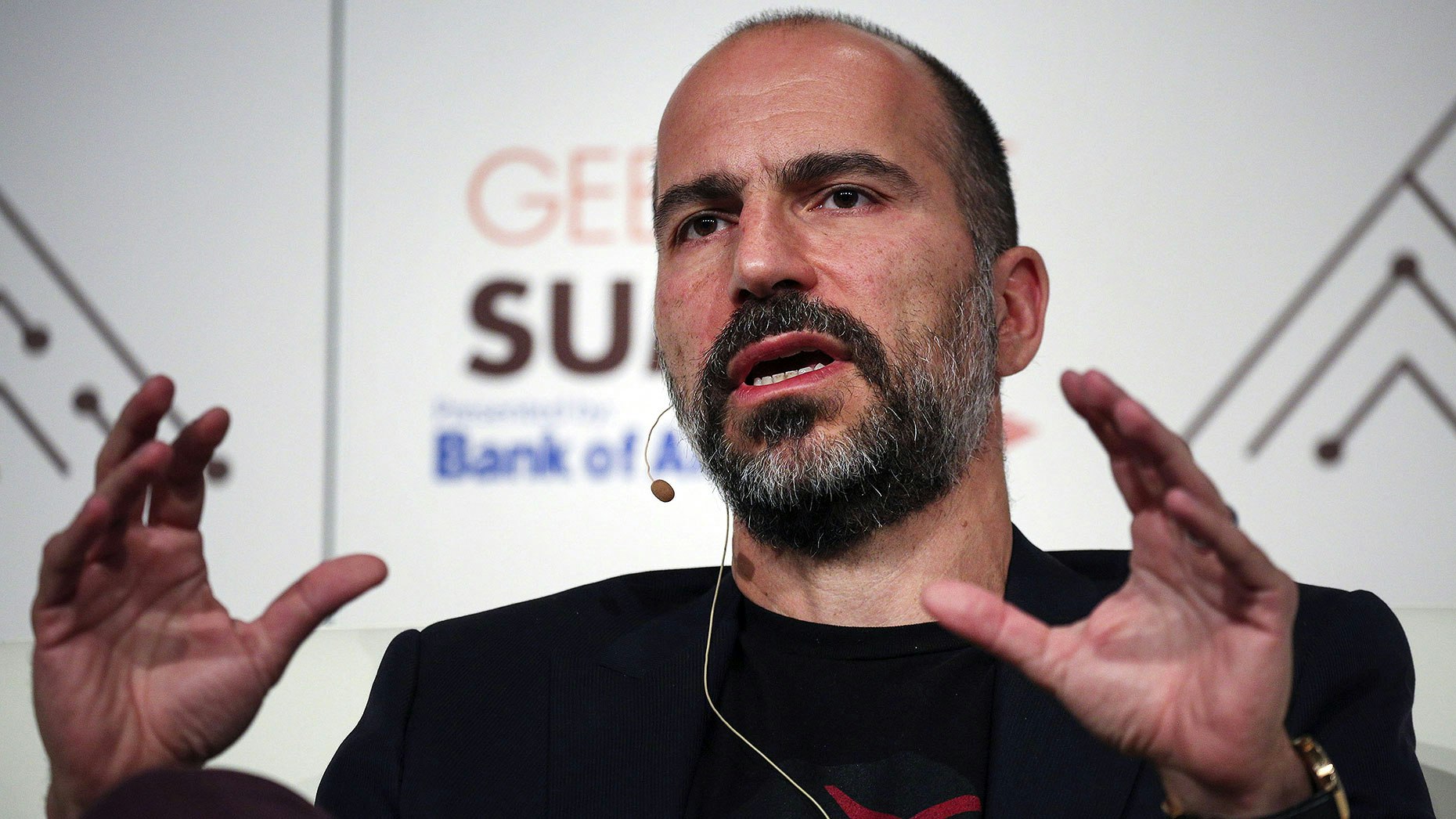 Uber CEO Dara Khosrowshahi. Photo by Bloomberg.