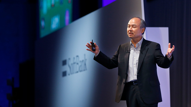 SoftBank CEO Masayoshi Son. Photo by AP. 