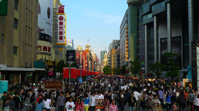 Pedestrians in Shanghai. Flickr/Drew Bates