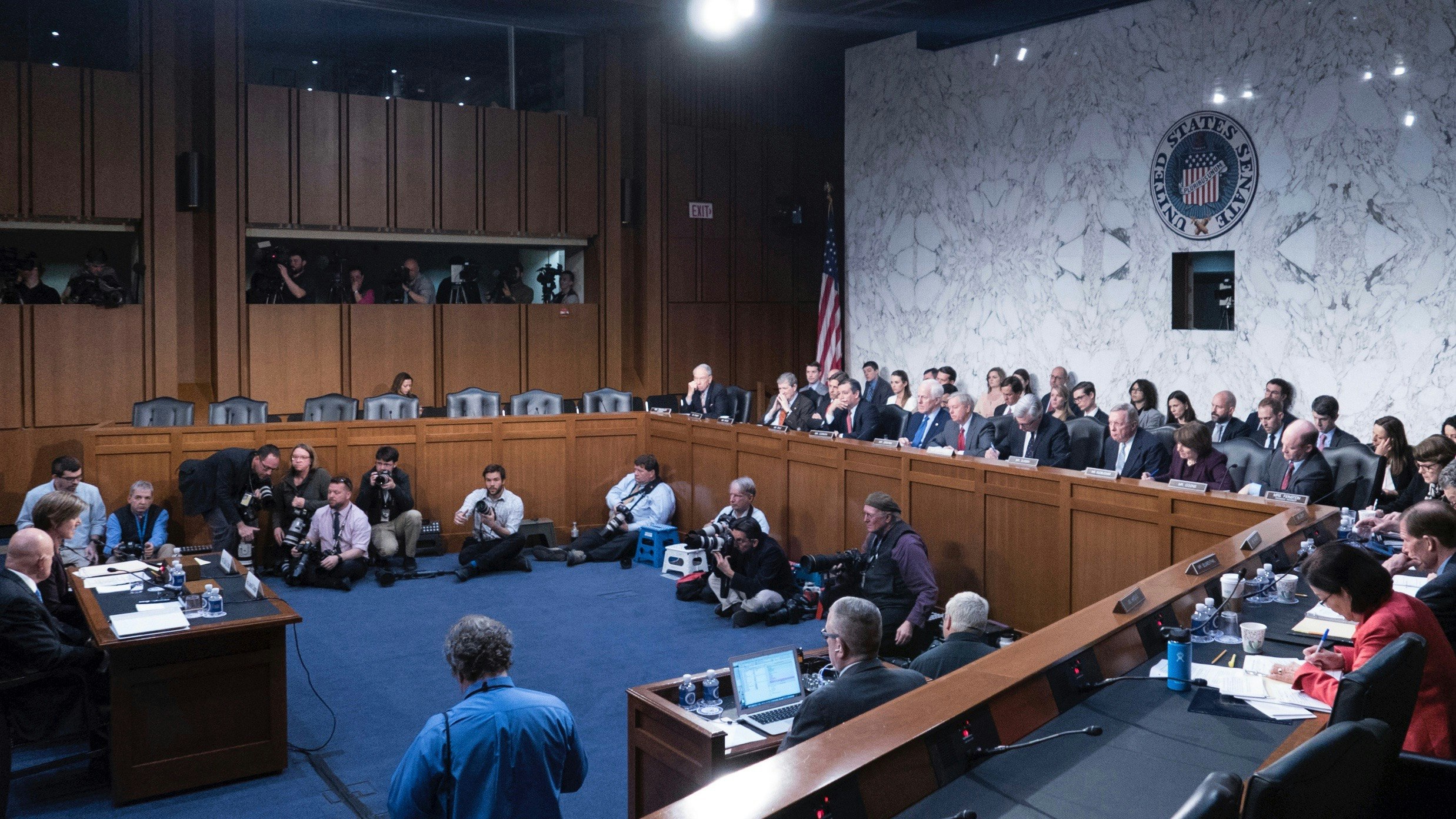 A Senate Judiciary Committee hearing in May on Russian interference in the 2016 elections. Photo by AP