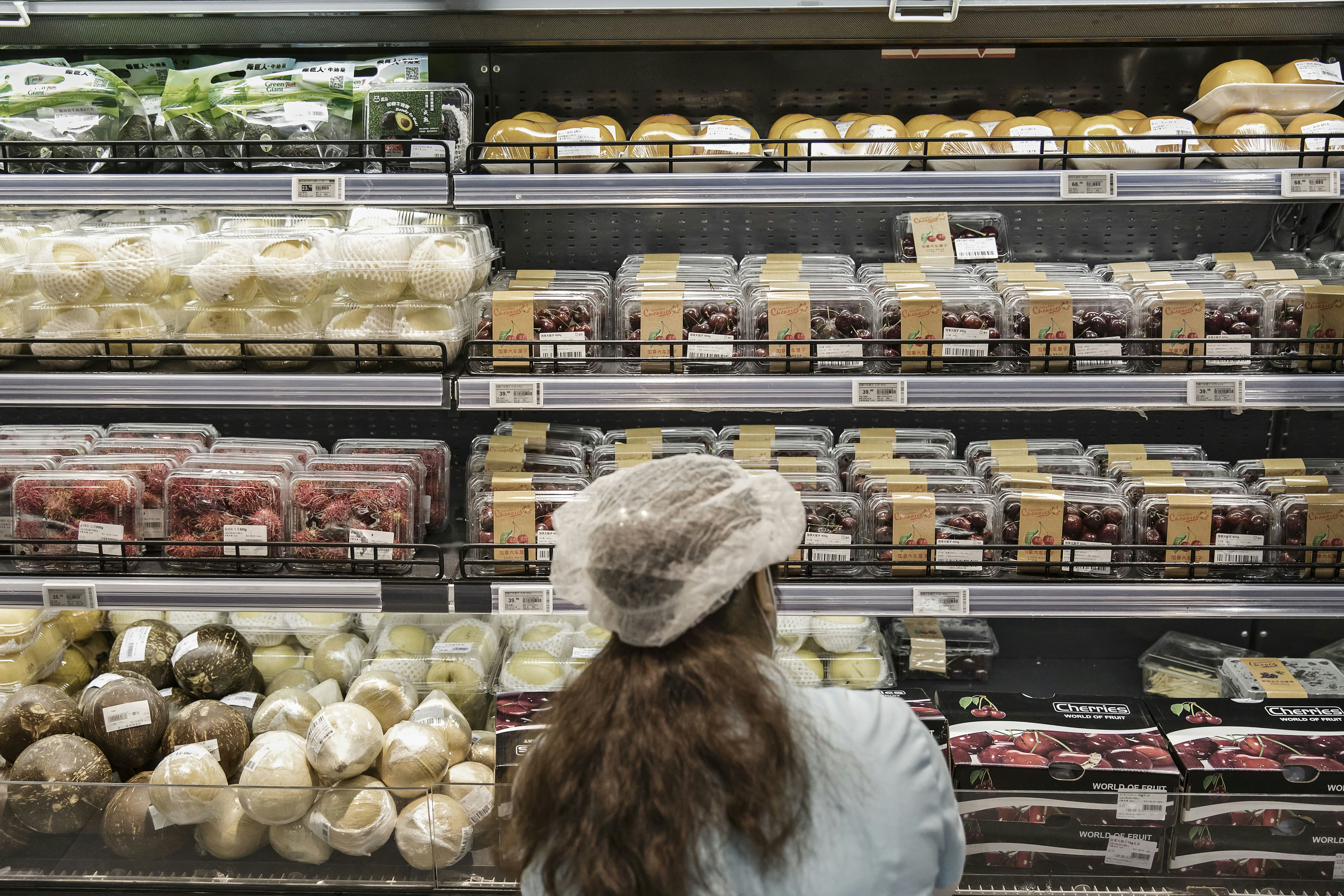 An Alibaba-owned Hema grocery store in Shanghai. Photo: Bloomberg
