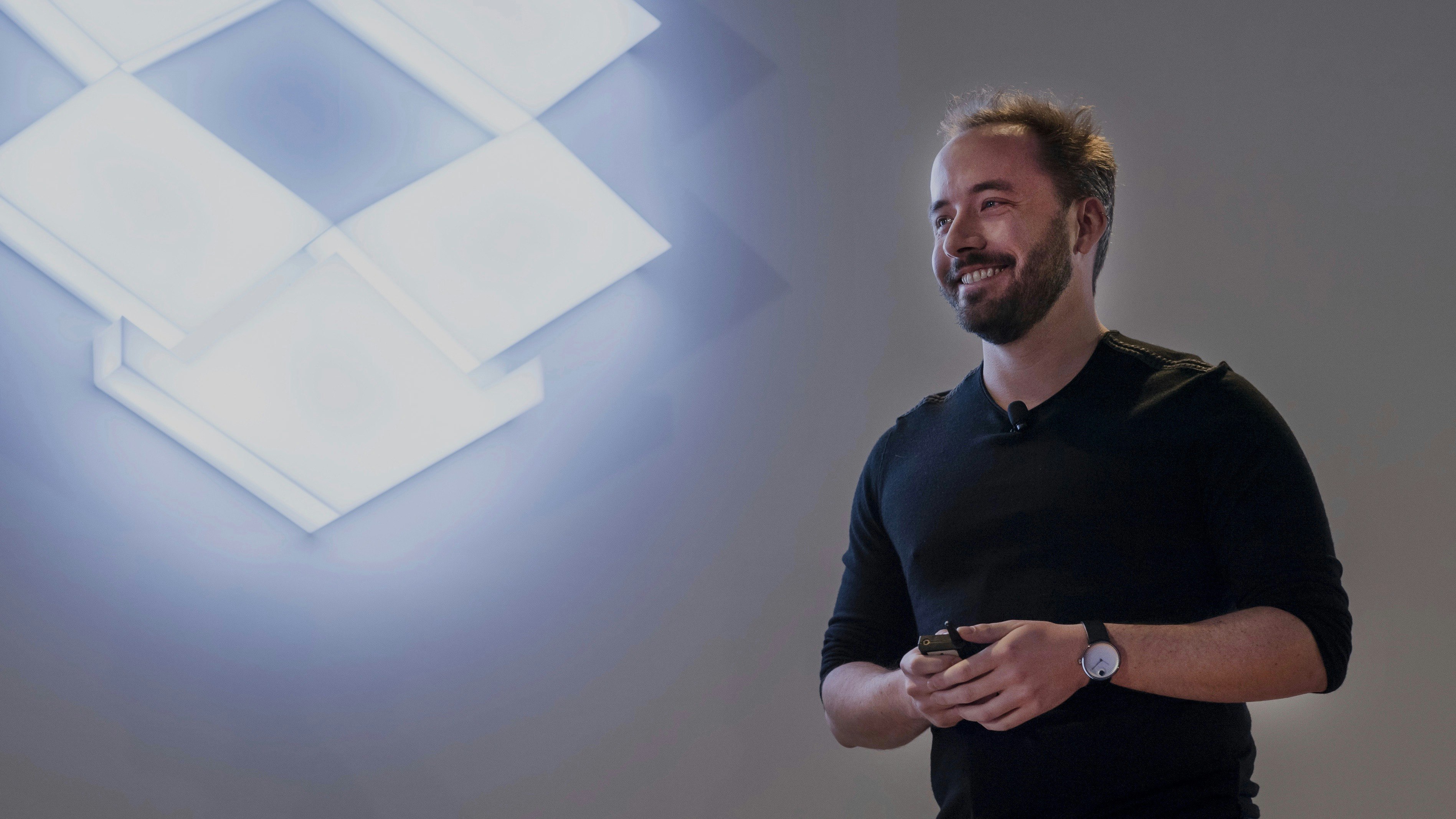 Dropbox CEO Drew Houston. Photo by Bloomberg.