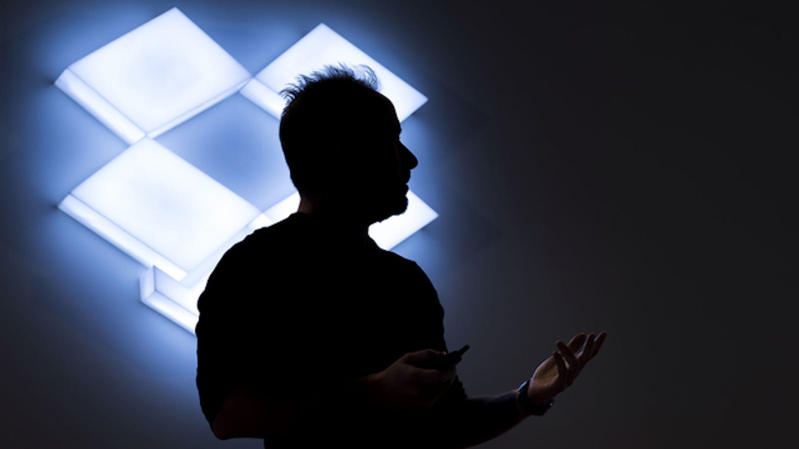 Dropbox CEO Drew Houston during an event in San Francisco. Photo by Bloomberg