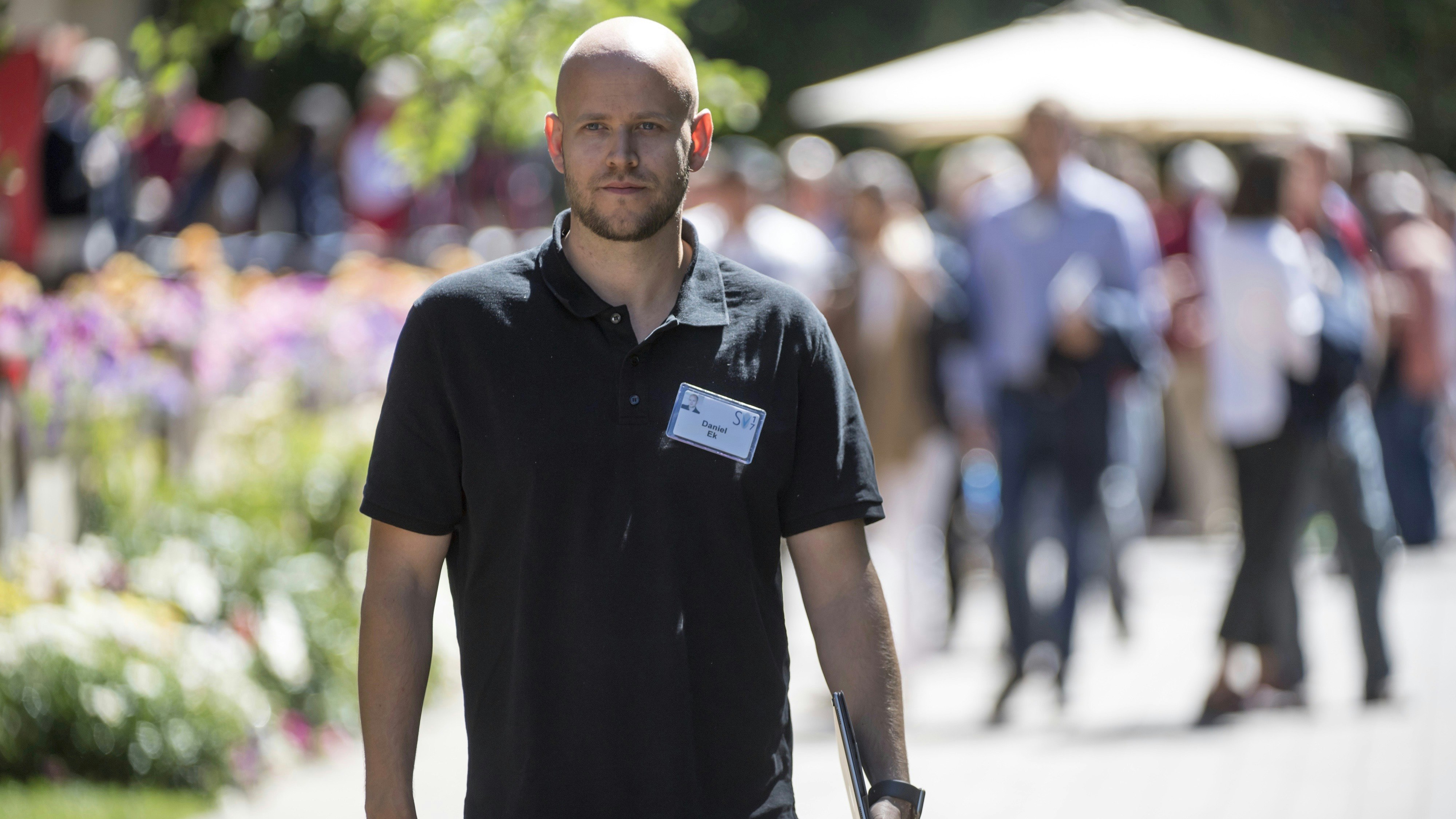Spotify CEO Daniel Ek. Photo by Bloomberg.