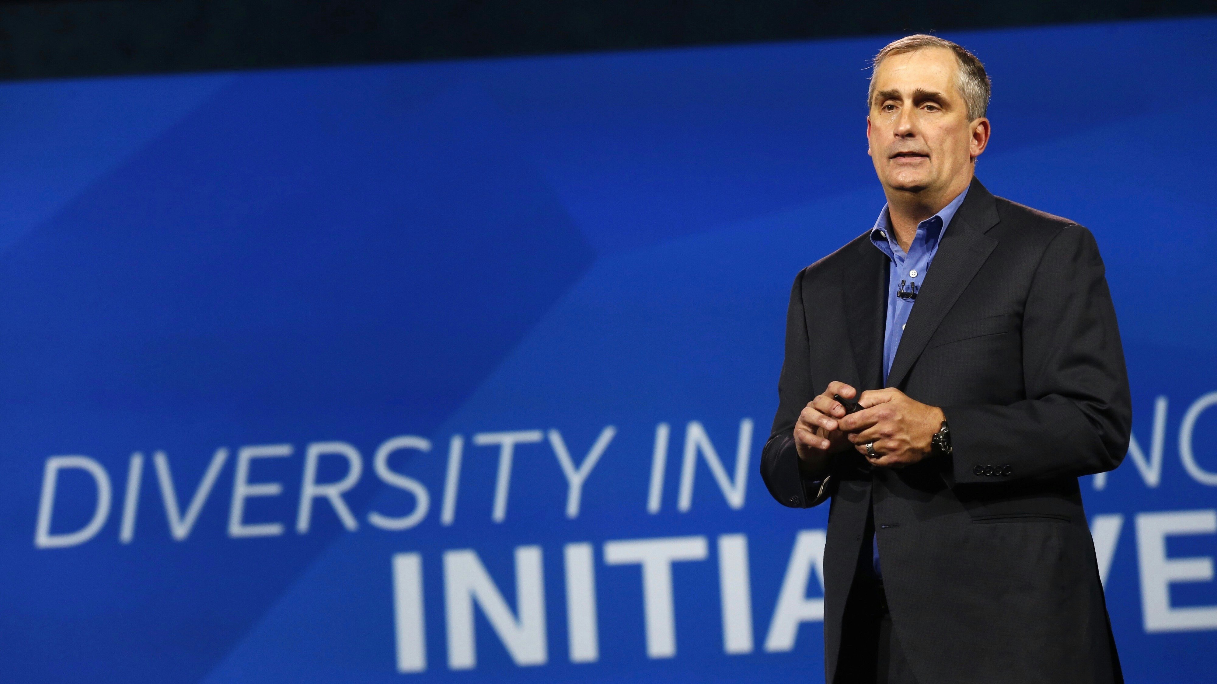 Intel CEO Brian Krzanich. Photo by Bloomberg