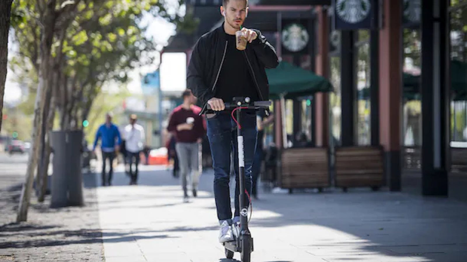 A bird scooter in San Francisco. Photo by Bloomberg