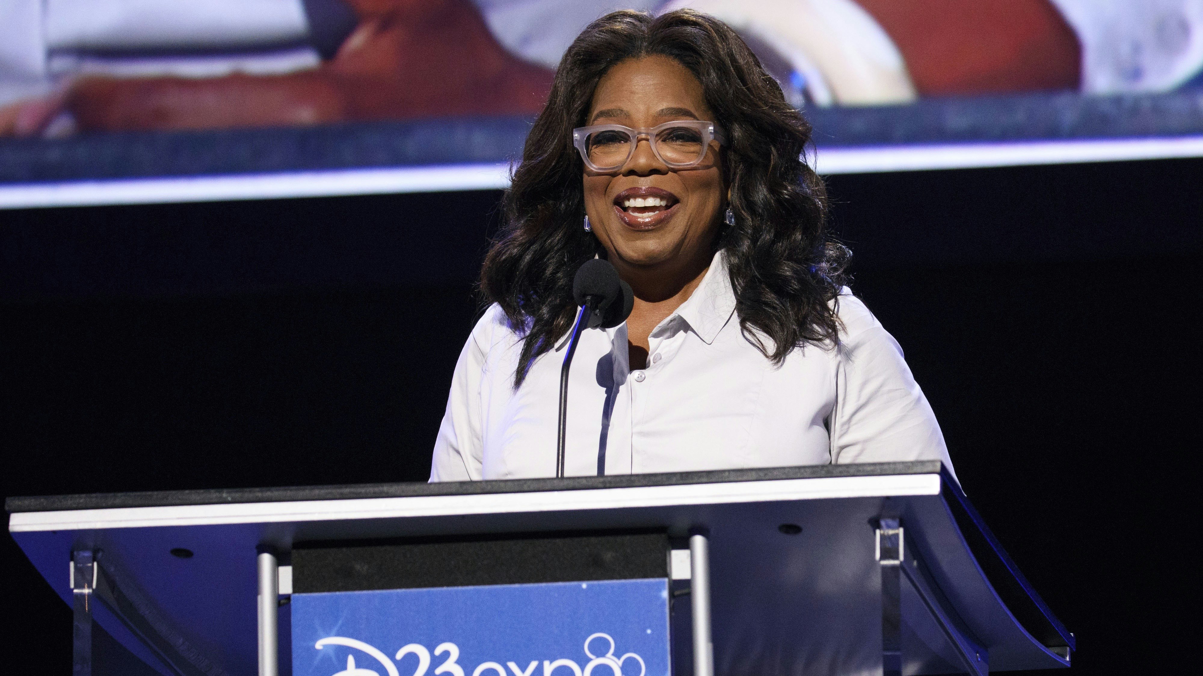 Oprah Winfrey, who has agreed to produce shows for Apple. Photo by Bloomberg.