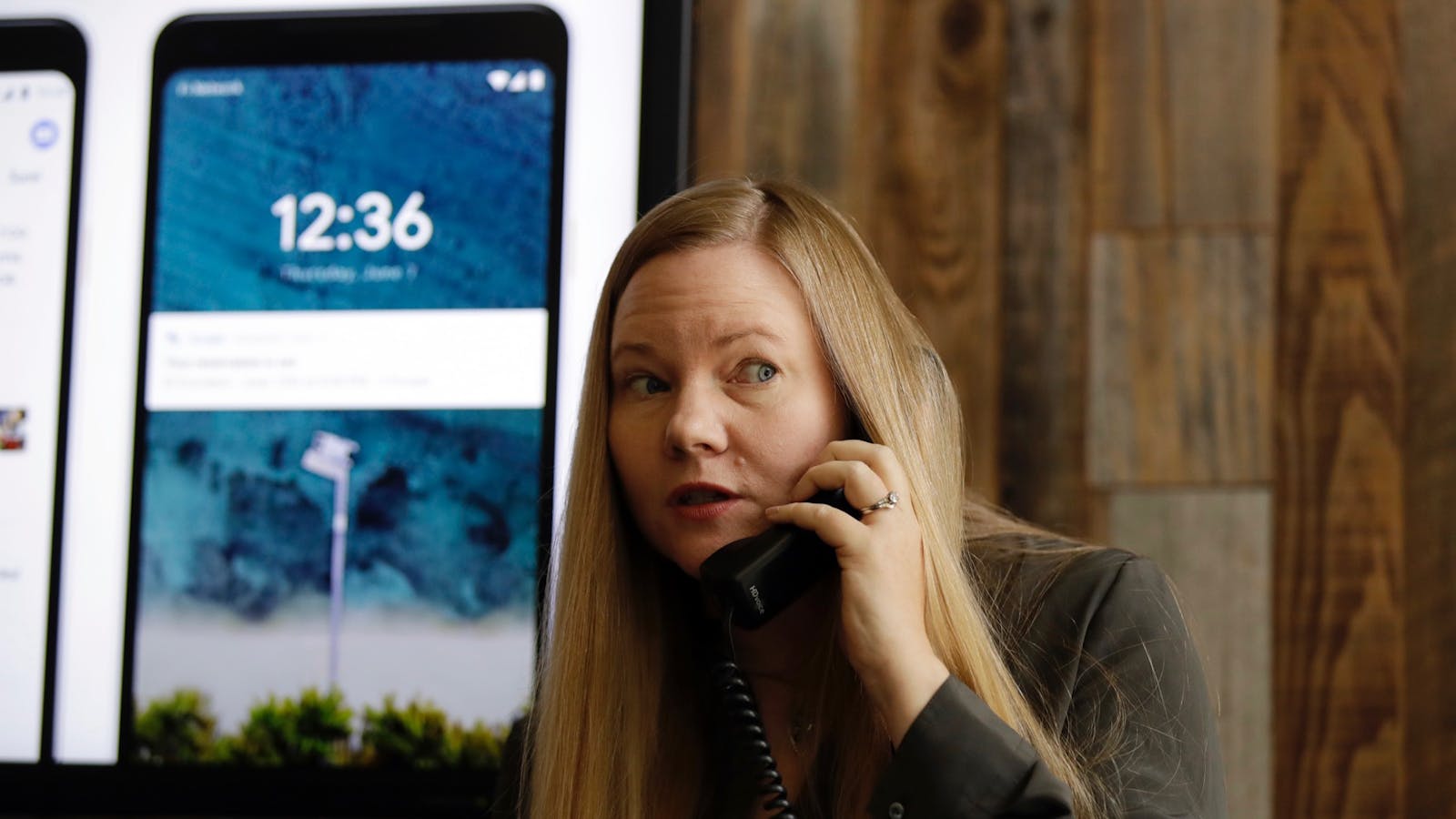 Valerie Nygaard, product manager for Google, presented a demo of the Duplex program last month. Photo: AP