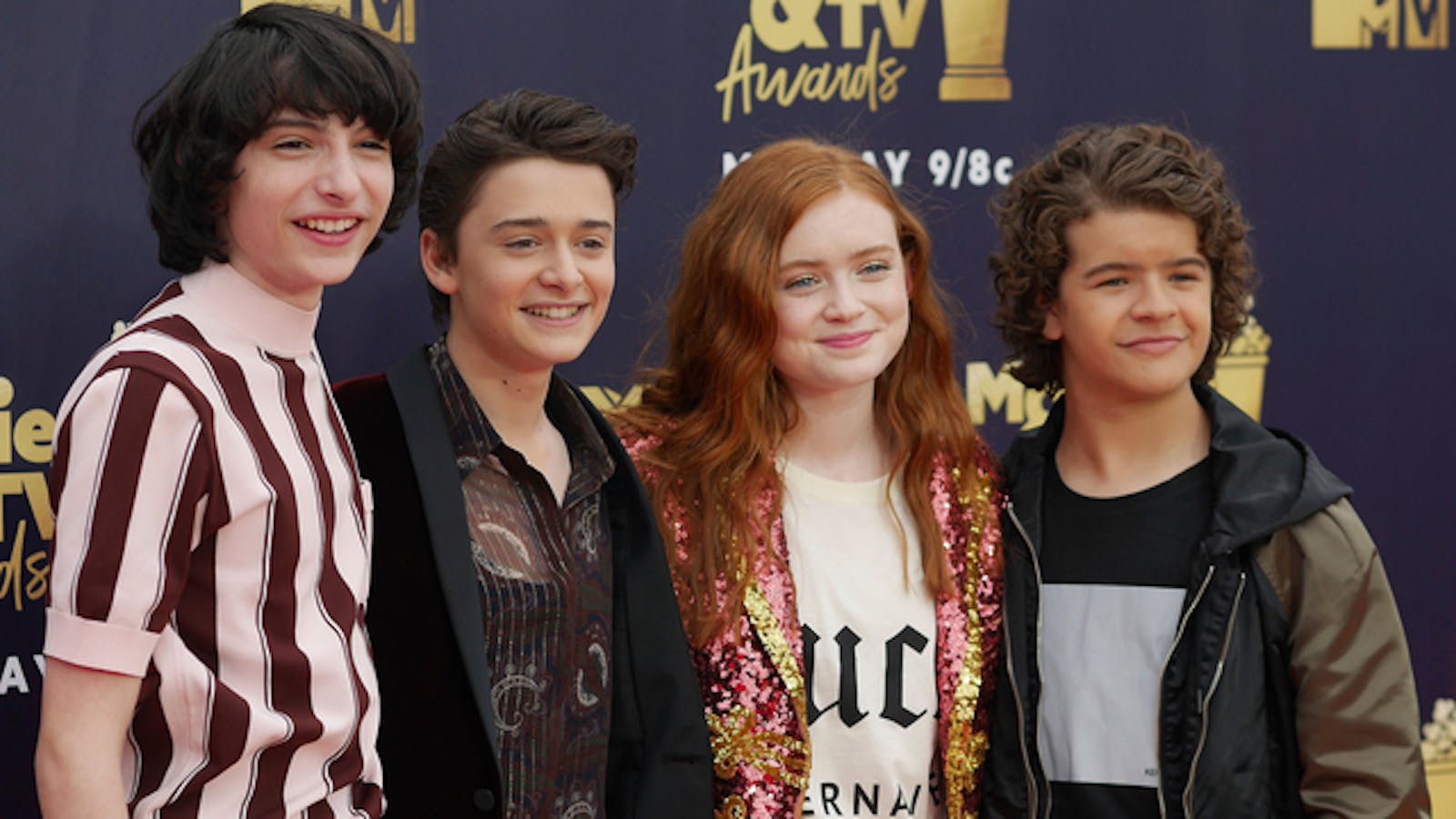 Cast members from Netflix's "Stranger Things" at an awards show last month. Photo: AP