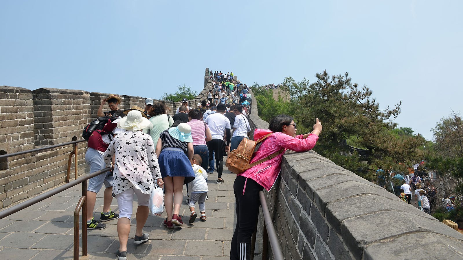Visitors on the Great Wall of China. Photo by shankar s./Flickr