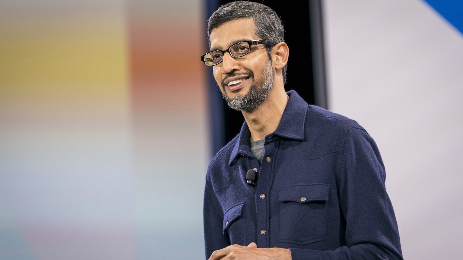 Google CEO Sundar Pichai at an event last month in San Francisco. Photo by Bloomberg 