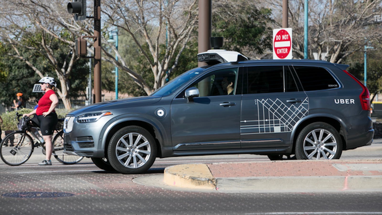 An Uber self driving car in Phoenix in February. Photo by AP