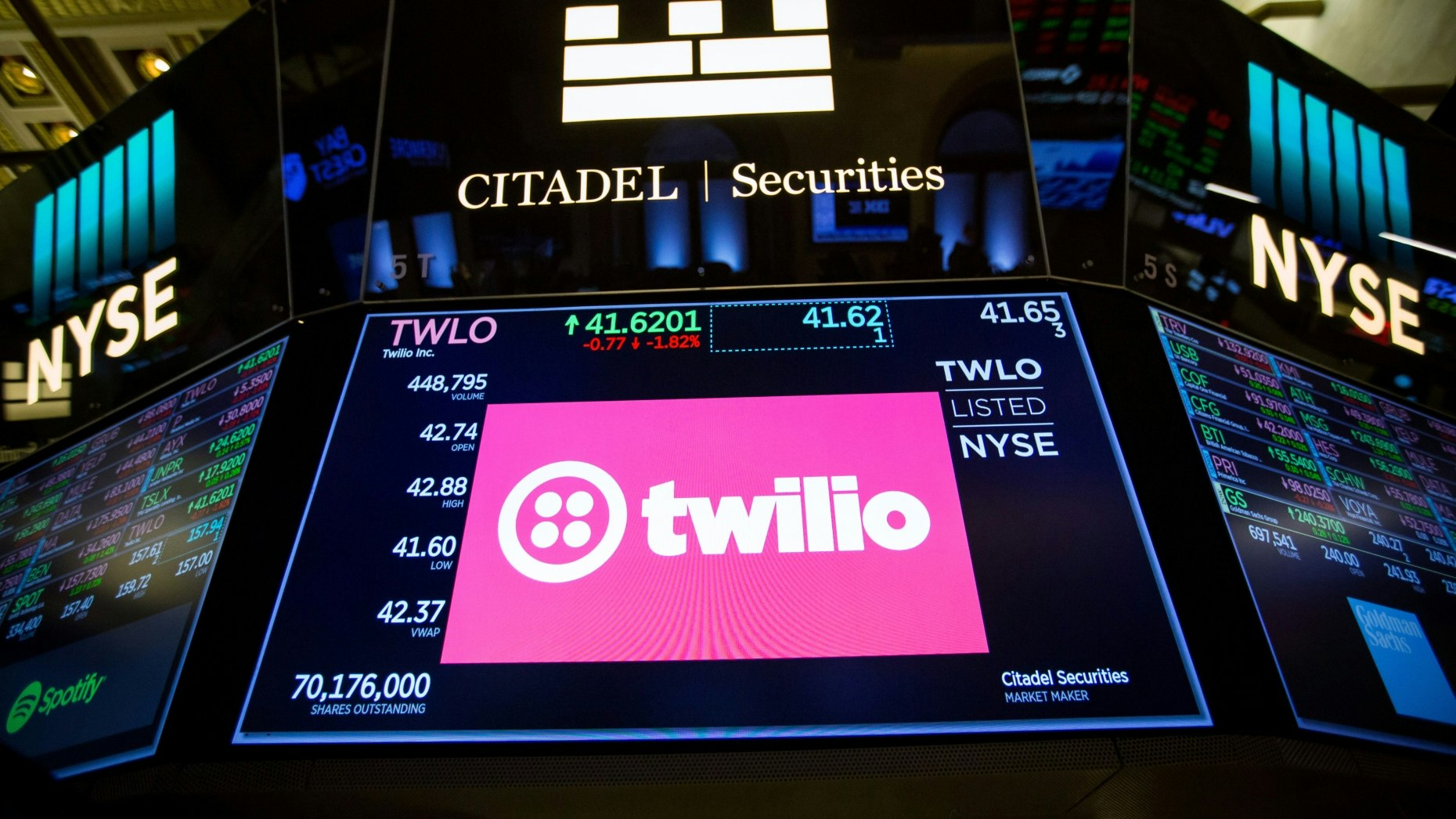 Software maker Twilio was among the companies in which mutual funds sold a substantial portion of their holdings post-IPO. Photo: Bloomberg