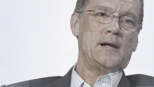 AT&T's John Donovan. Illustration by Mike Sullivan, from photo by Bloomberg. 