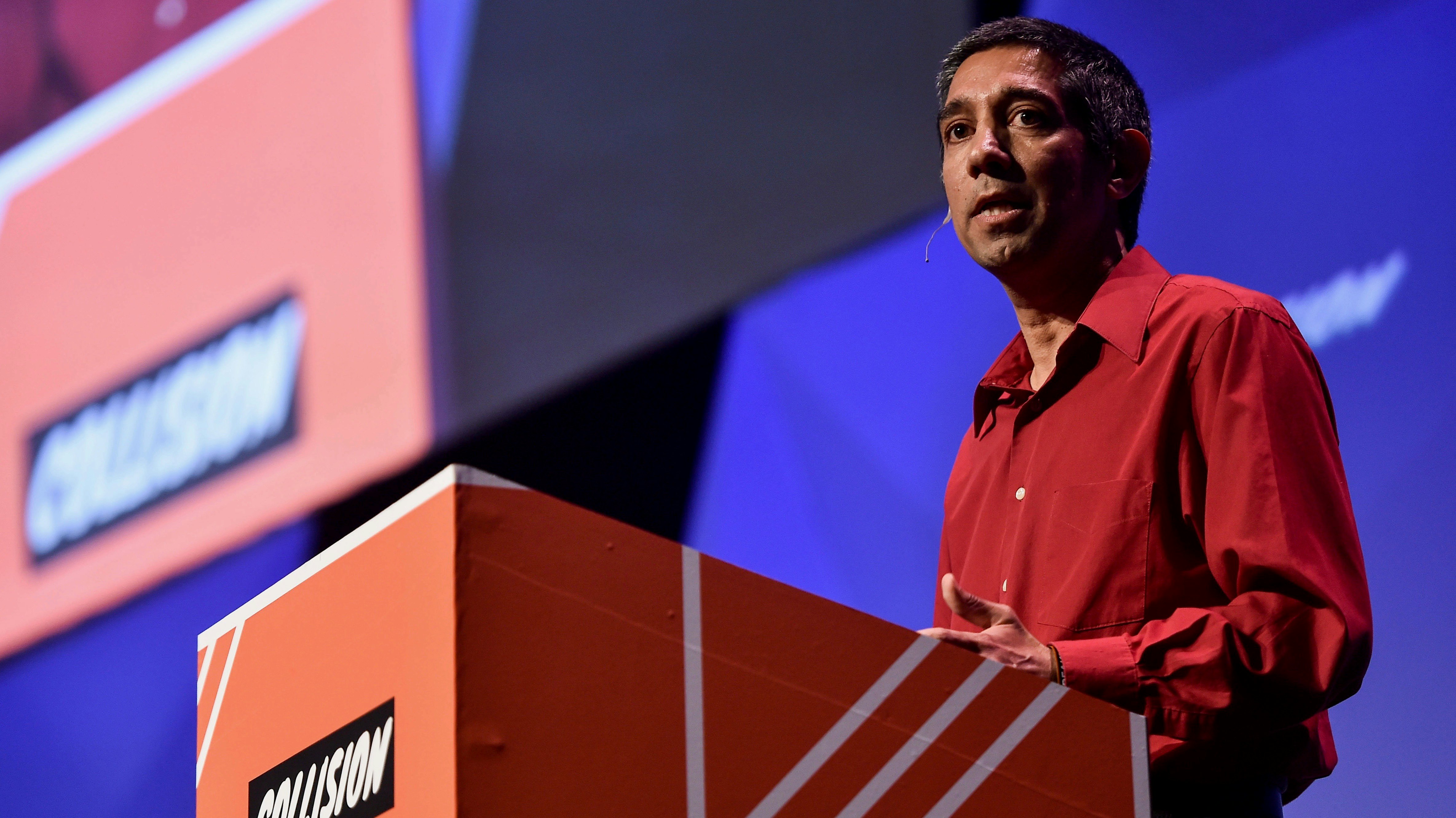 Sentient CEO Babak Hodjat at a conference in New Orleans in May. Photo by Flickr/Collision Conf