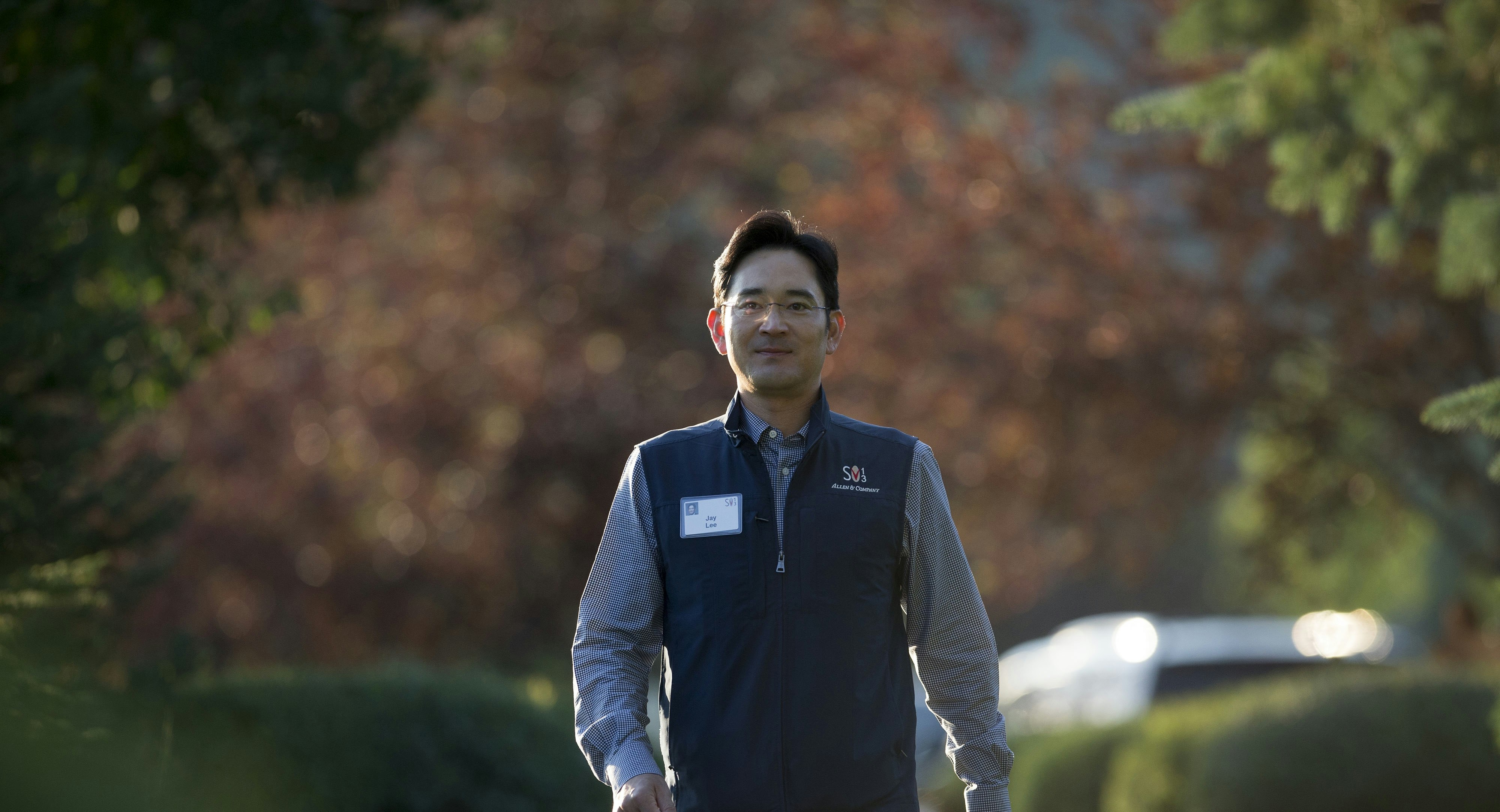 Samsung Vice Chairman Jay Y. Lee at Sun Valley a year ago. Photo by Bloomberg.