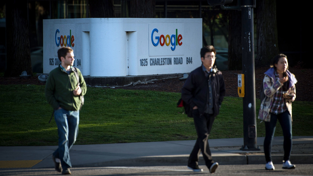 Google's campus in Mountain View, Calif. Photo by Bloomberg.