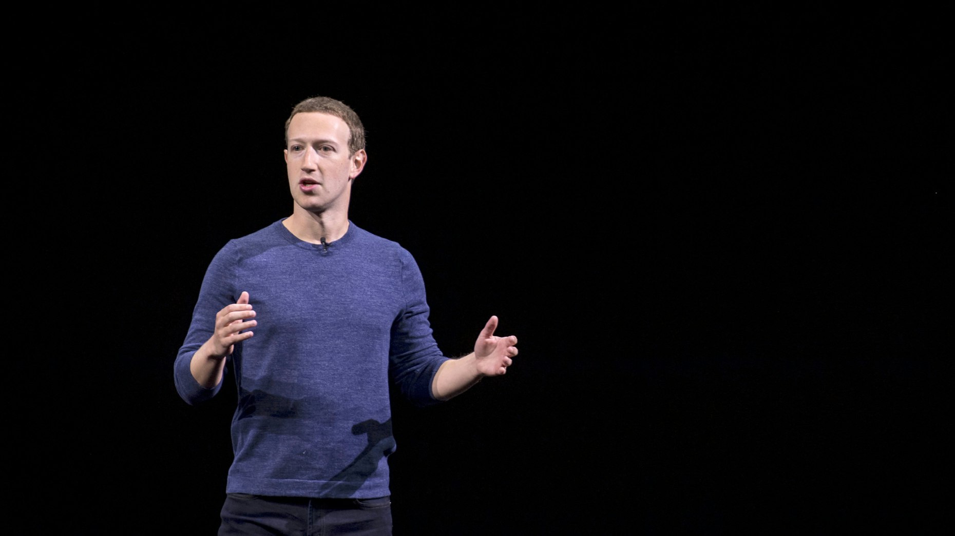 Facebook CEO Mark Zuckerberg at a company event in September. Photo by Bloomberg