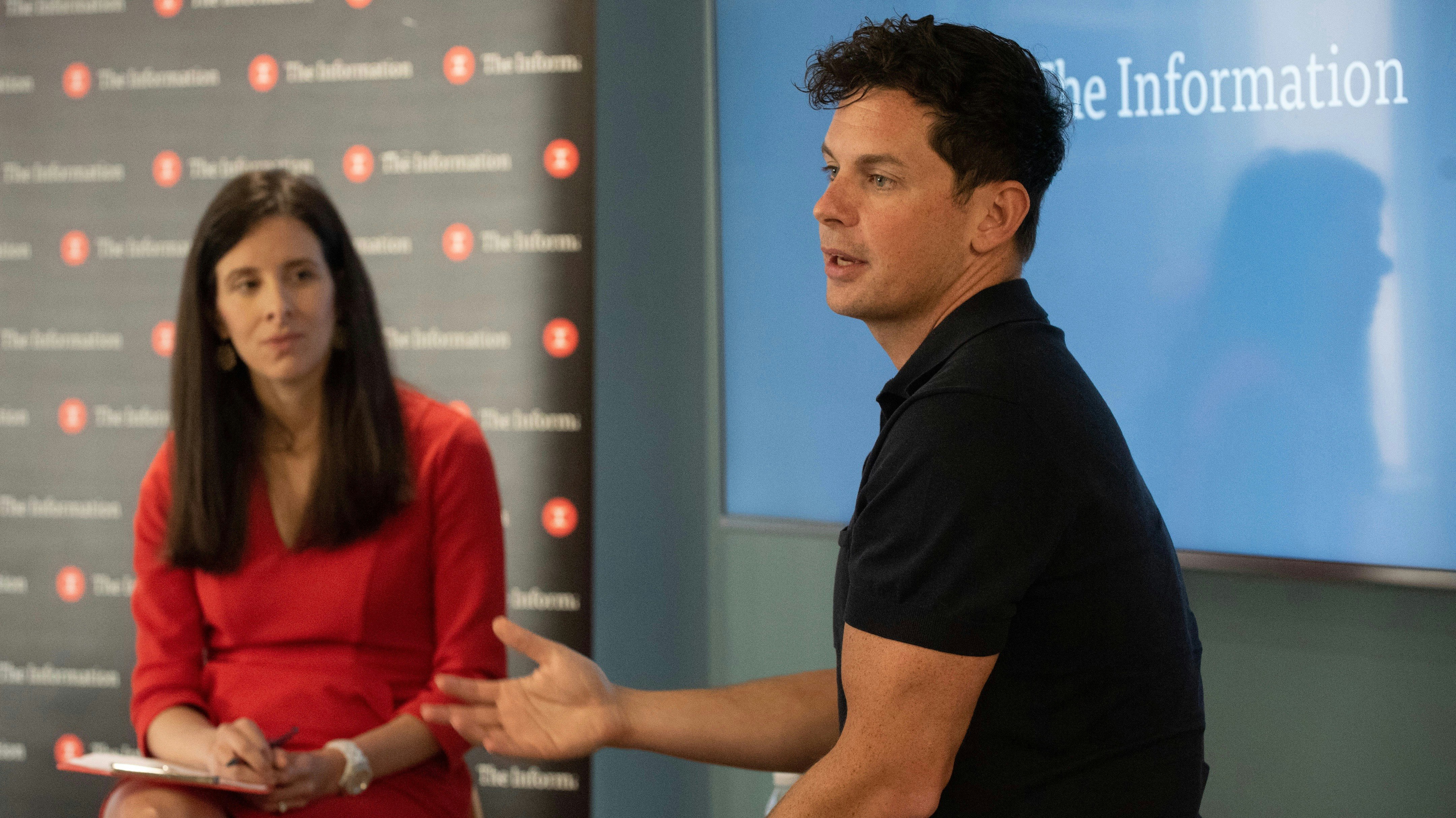 The Athletic's Alex Mather with The Information's Jessica Lessin.