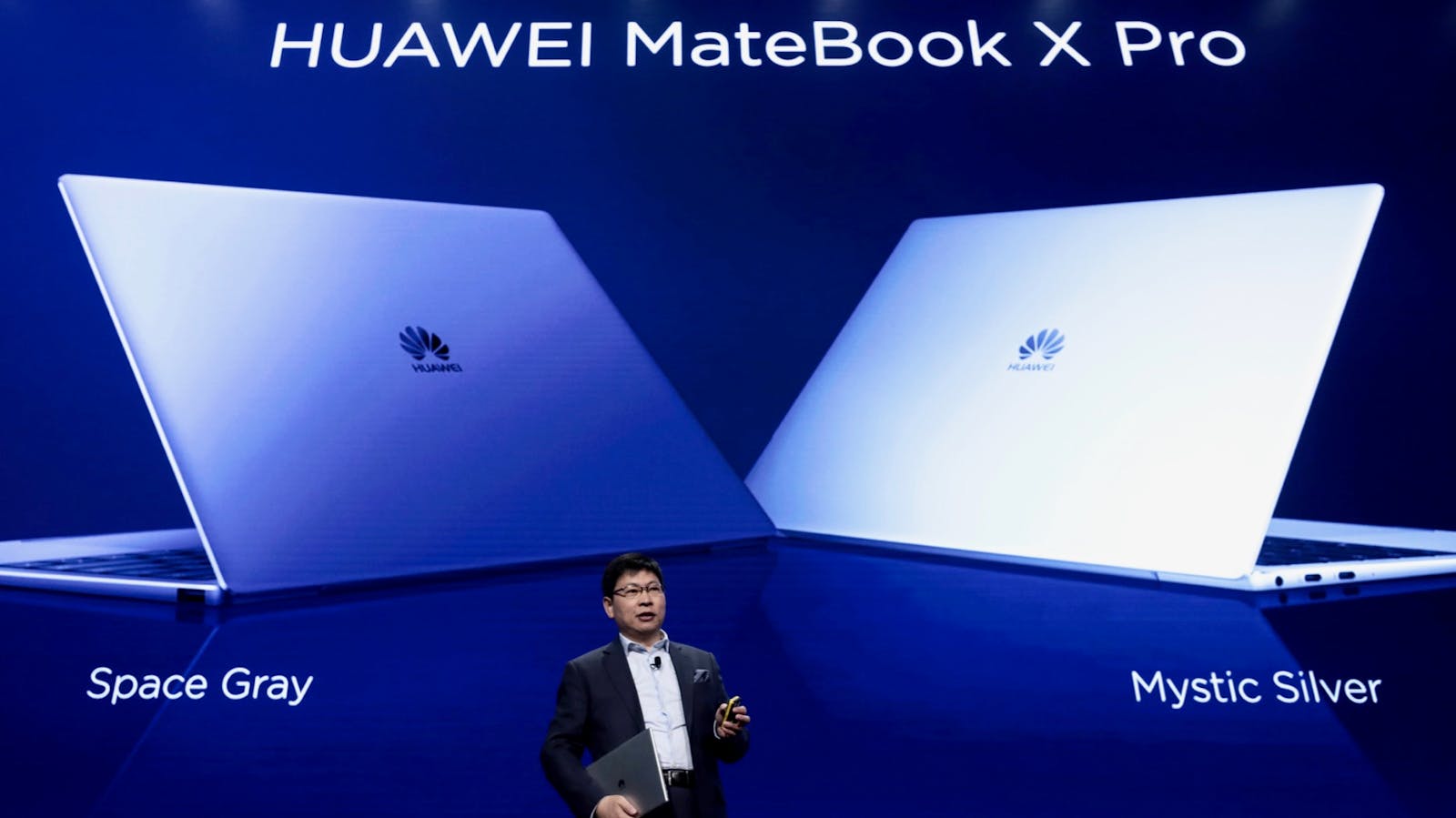 Richard Yu, CEO of Huawei's consumer group, presented the MateBook X Pro laptop in Barcelona last year.