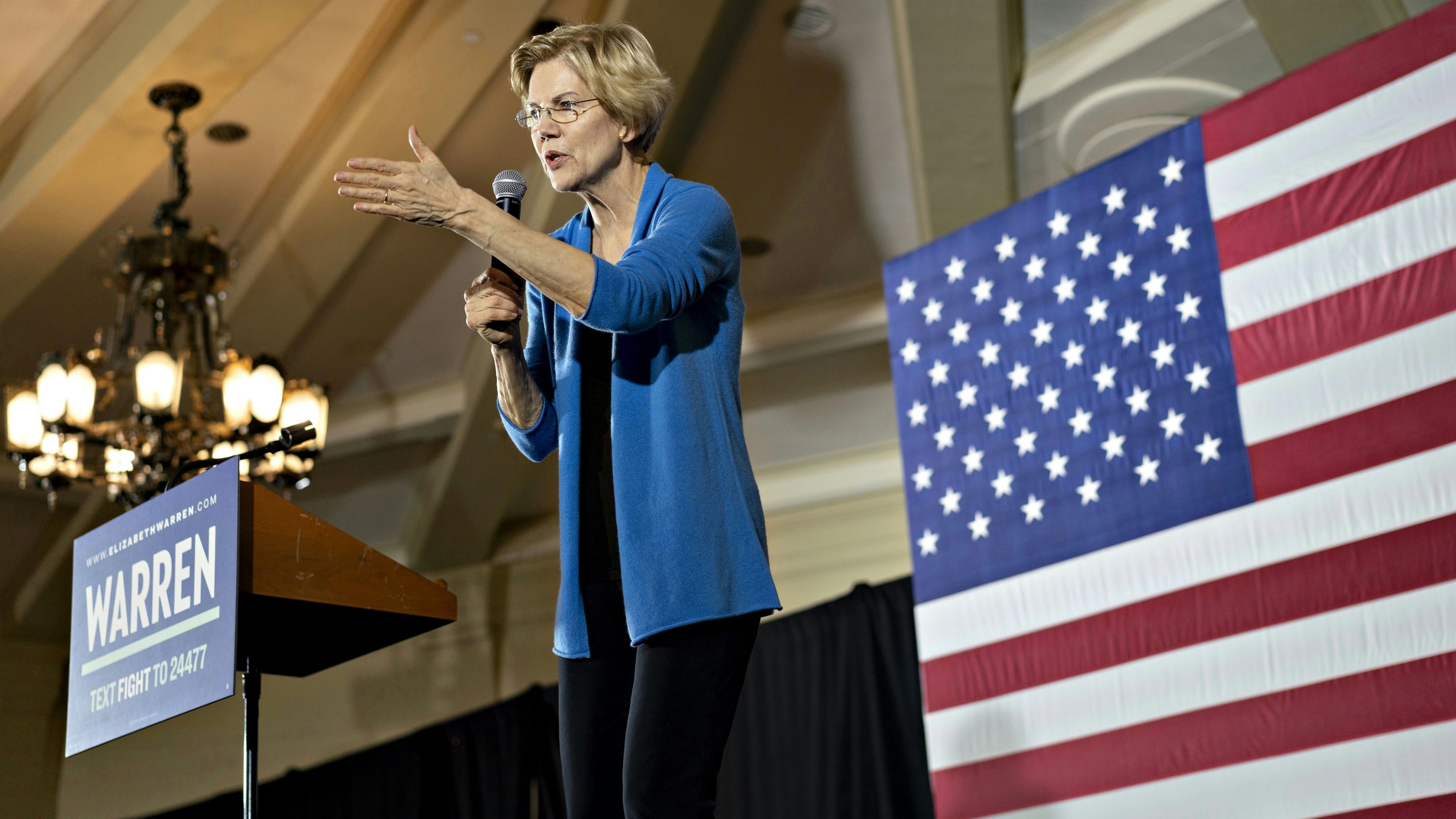 Sen. Elizabeth Warren. Photo by Bloomberg