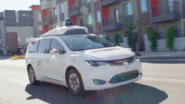 A Waymo self-driving test vehicle in the Phoenix area. Photo: Waymo.