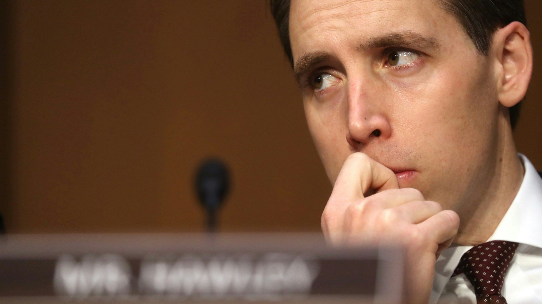 Sen. Josh Hawley of Missouri. Photo by Bloomberg.