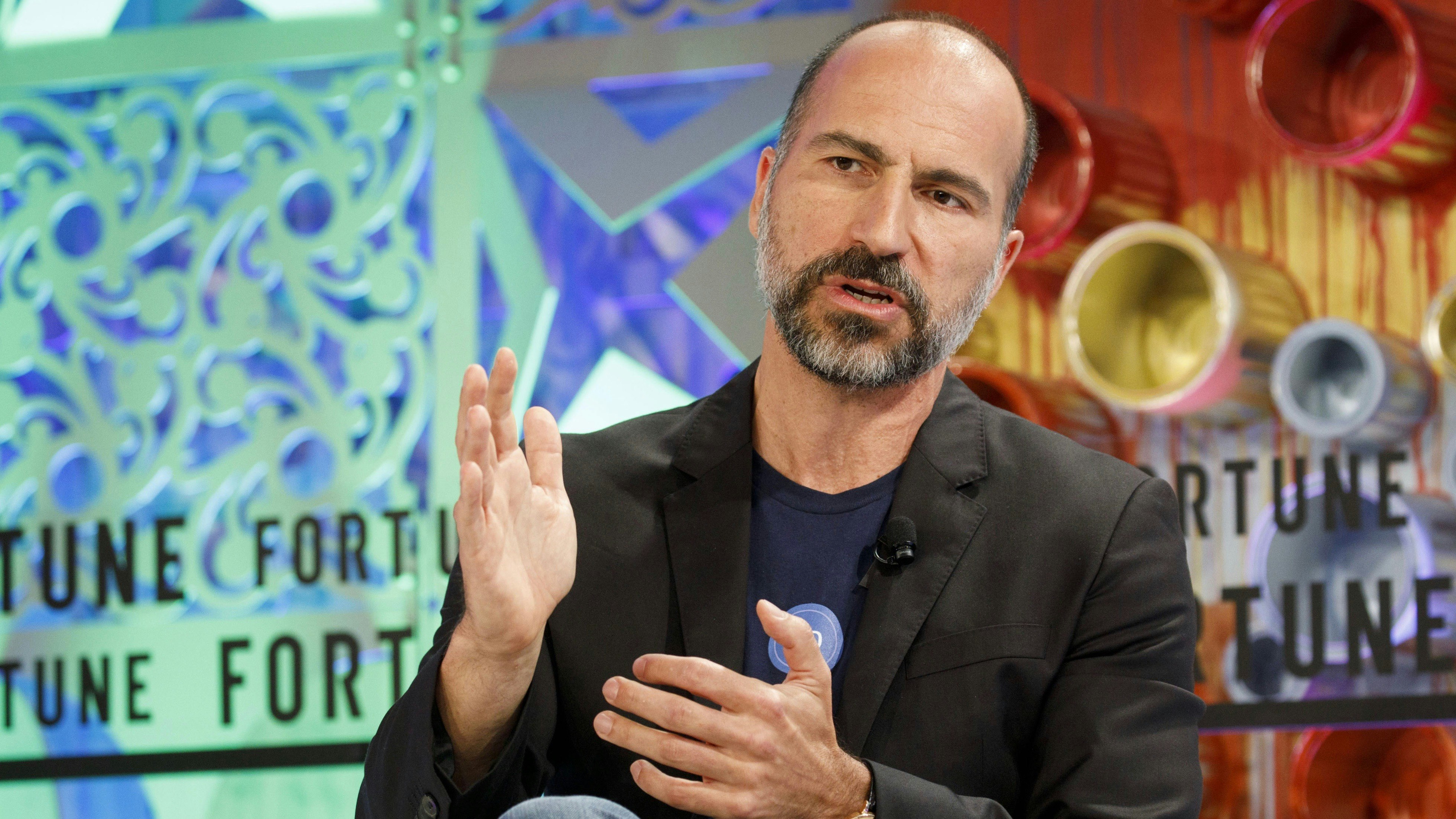 Uber CEO Dara Khosrowshahi. Photo by Bloomberg