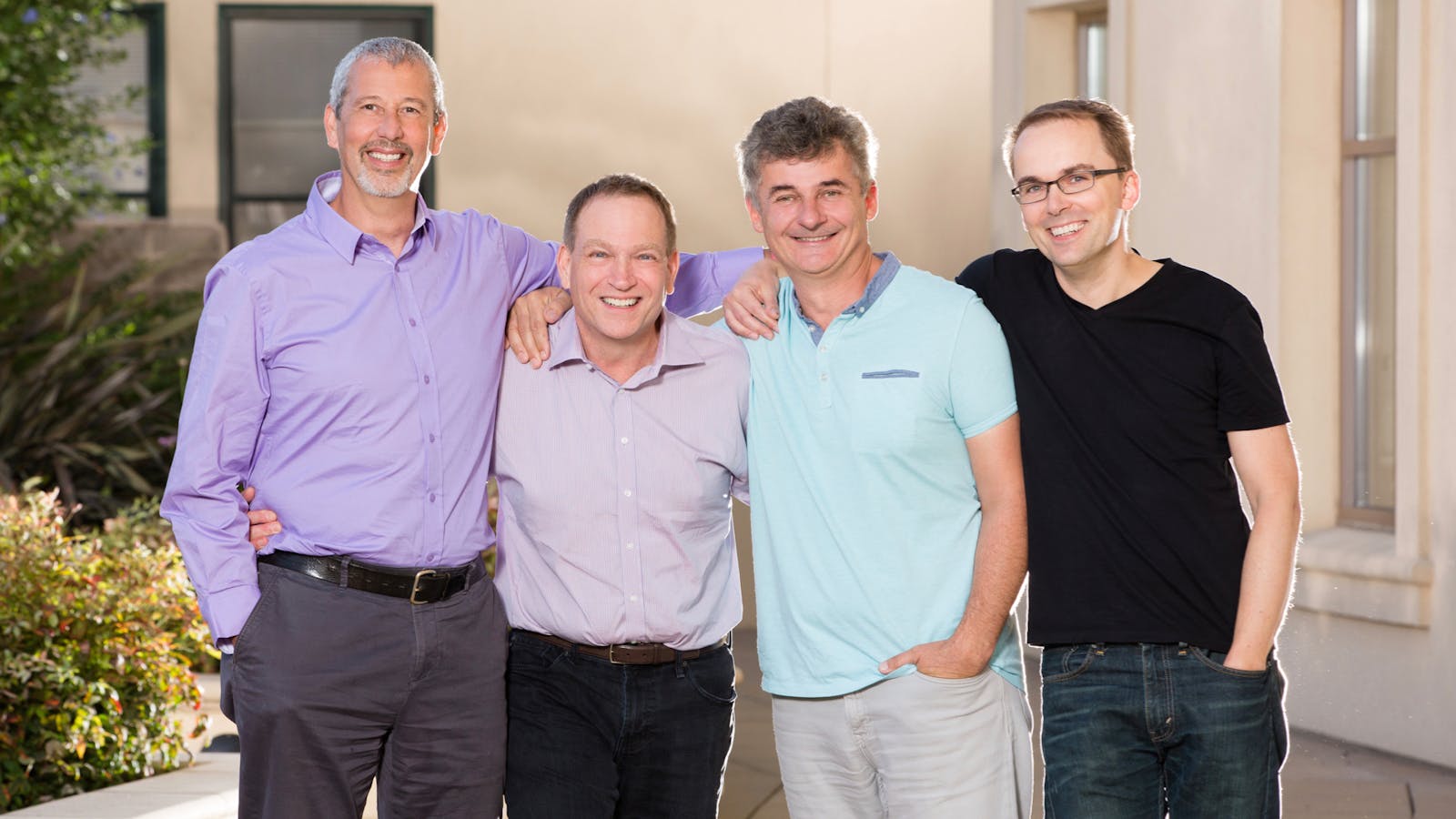 Snowflake's executive leaders (from left) Thierry Cruanes, co-founder and architect; Bob Muglia, CEO; Benoit Dageville, co-founder and CTO; Marcin Zukowski, co-founder. Photo by Snowflake
