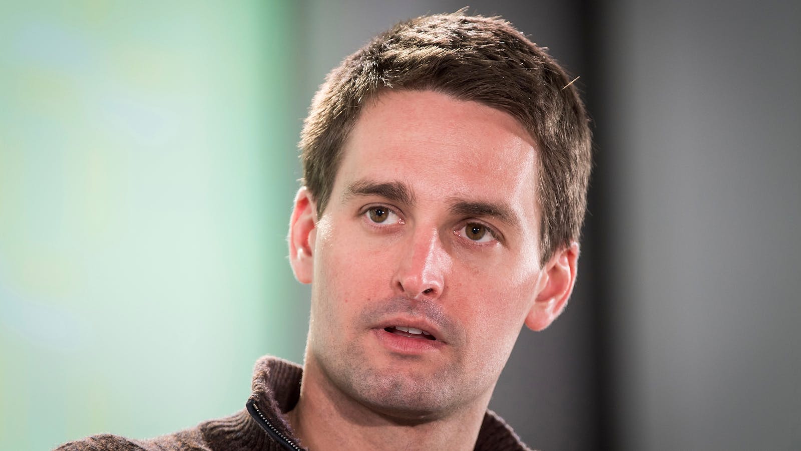 Snap CEO Evan Spiegel. Photo by Bloomberg