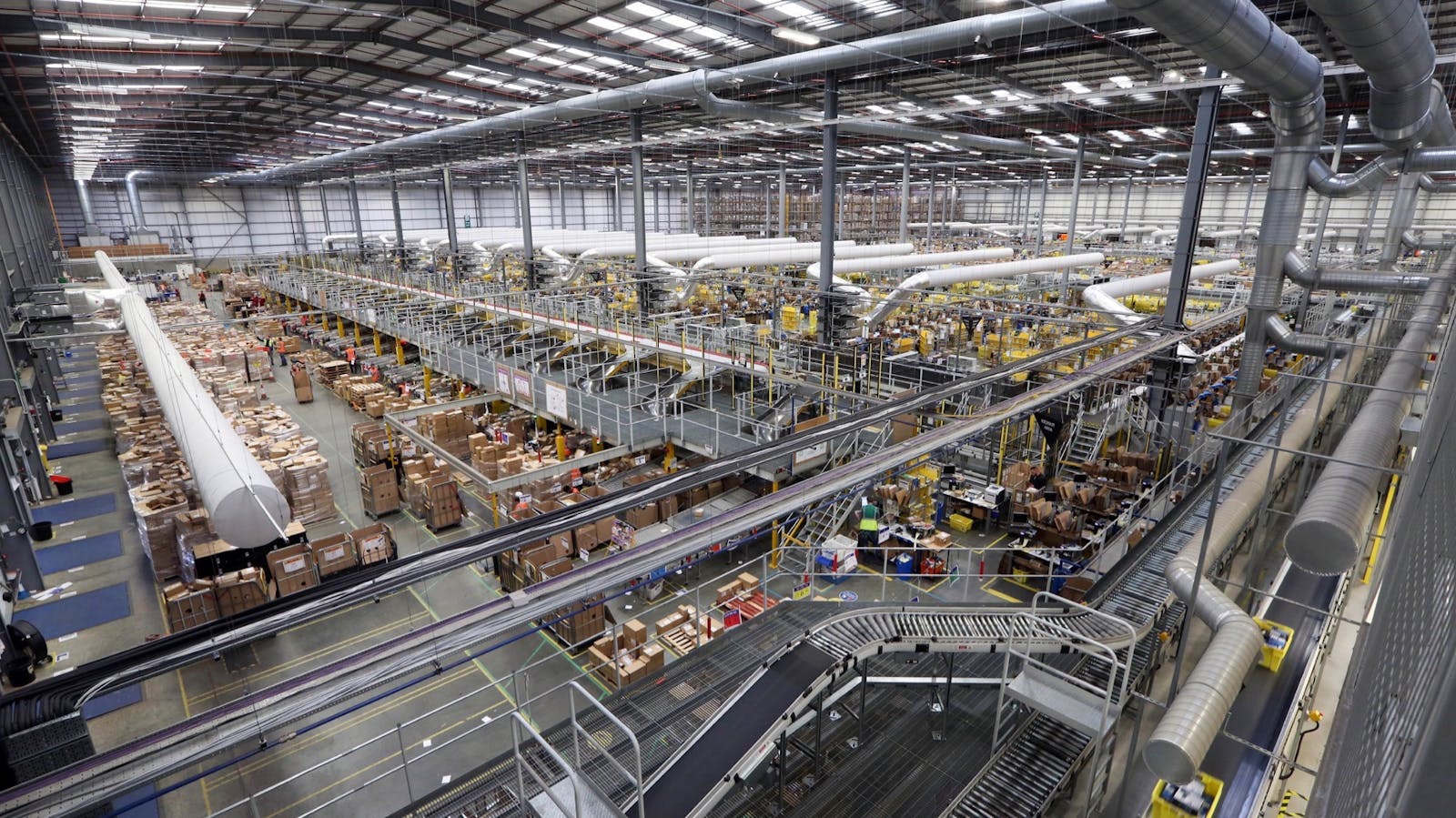 An Amazon warehouse. Photo by Bloomberg