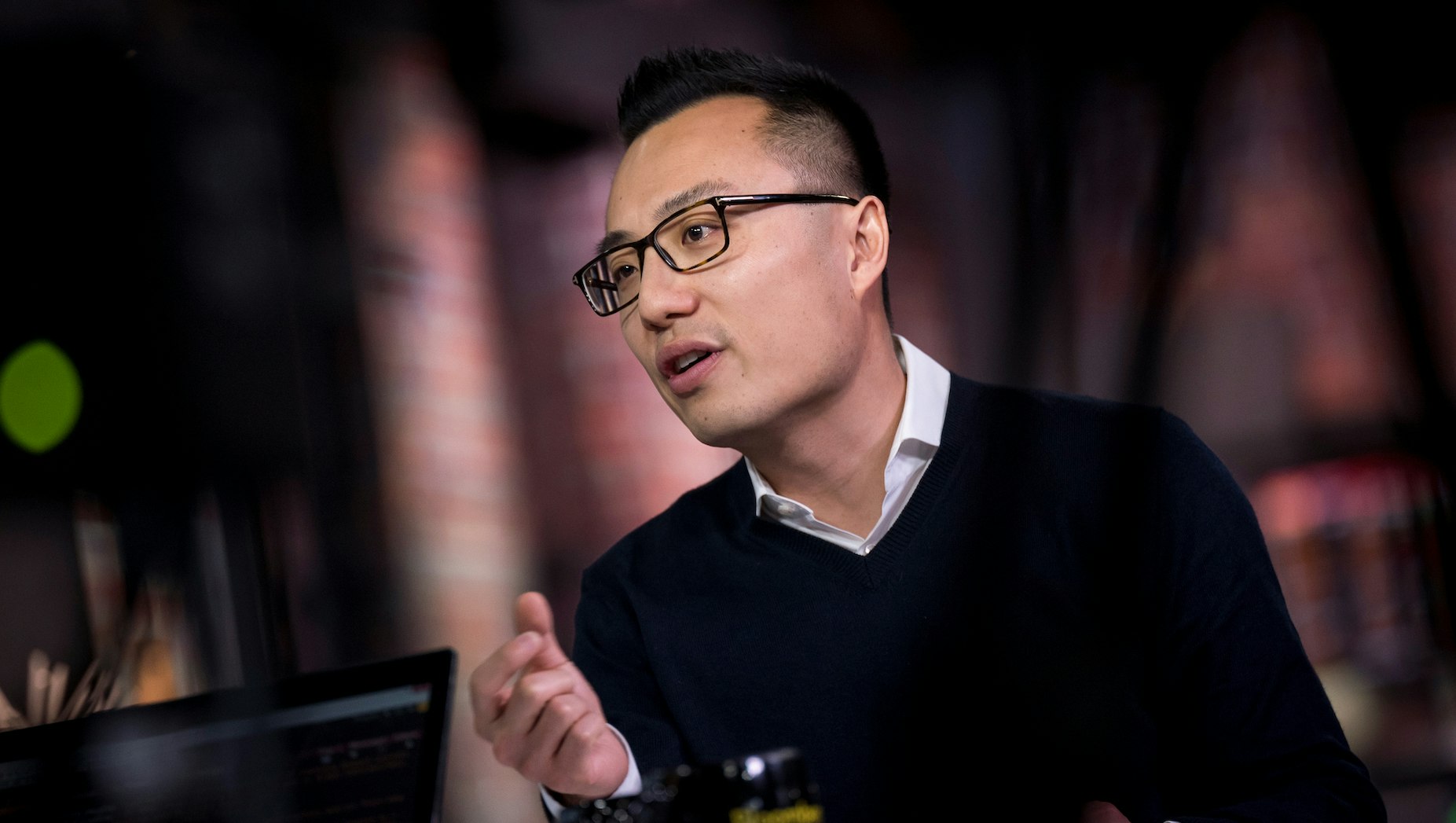 DoorDash CEO Tony Xu. Photo by Bloomberg.