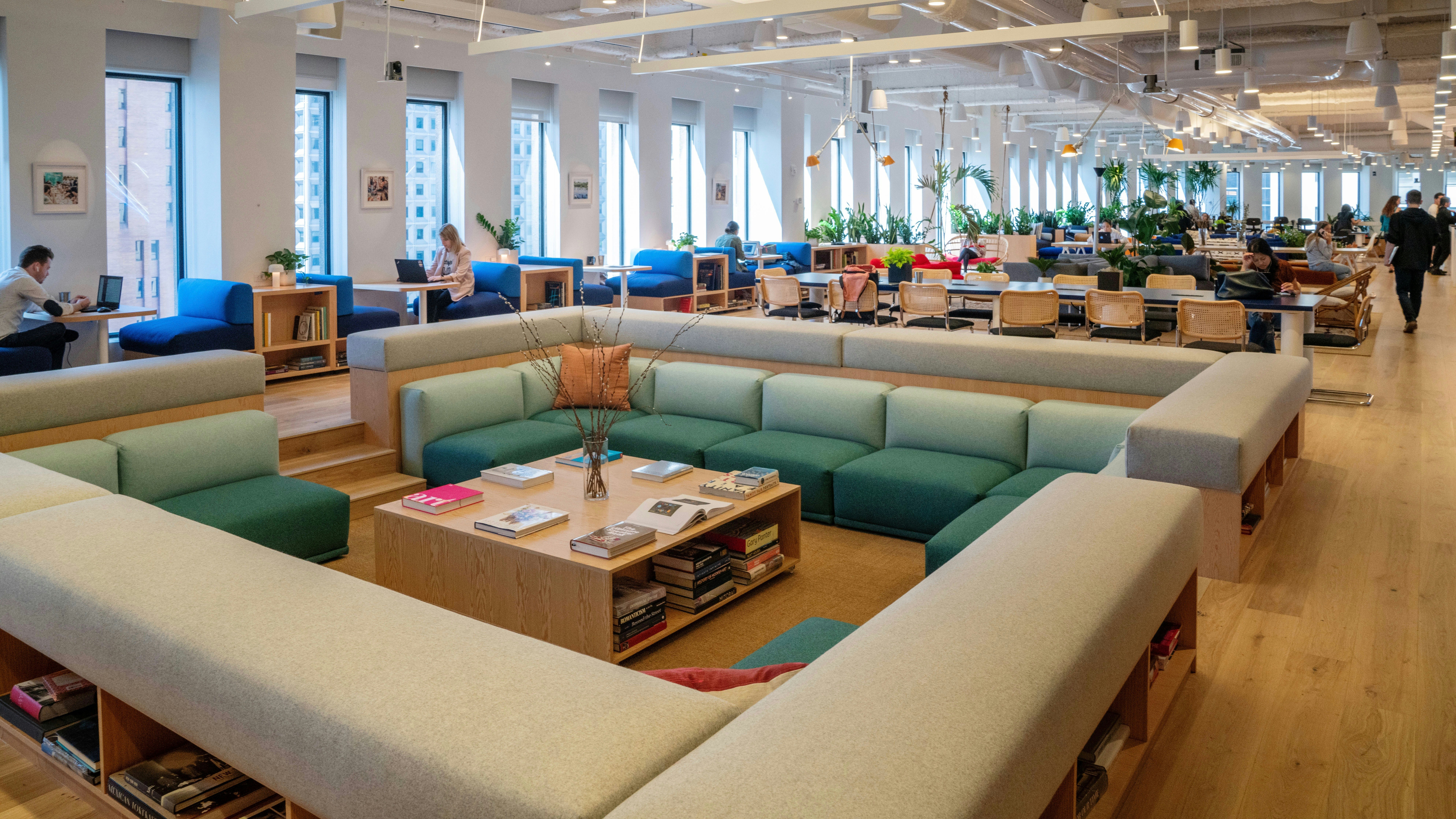 A WeWork co-working space. Photo by Bloomberg
