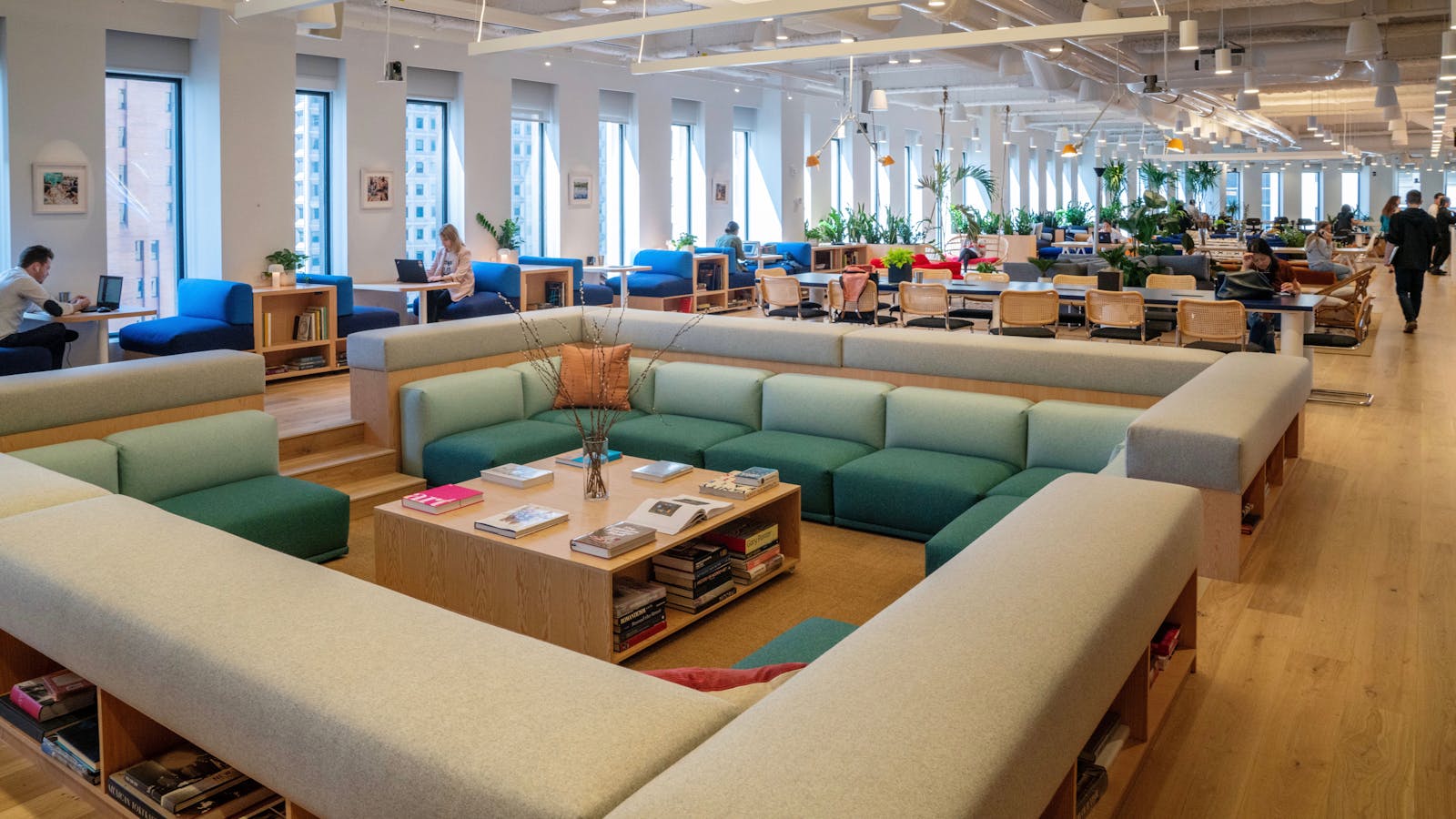 A WeWork co-working space. Photo by Bloomberg