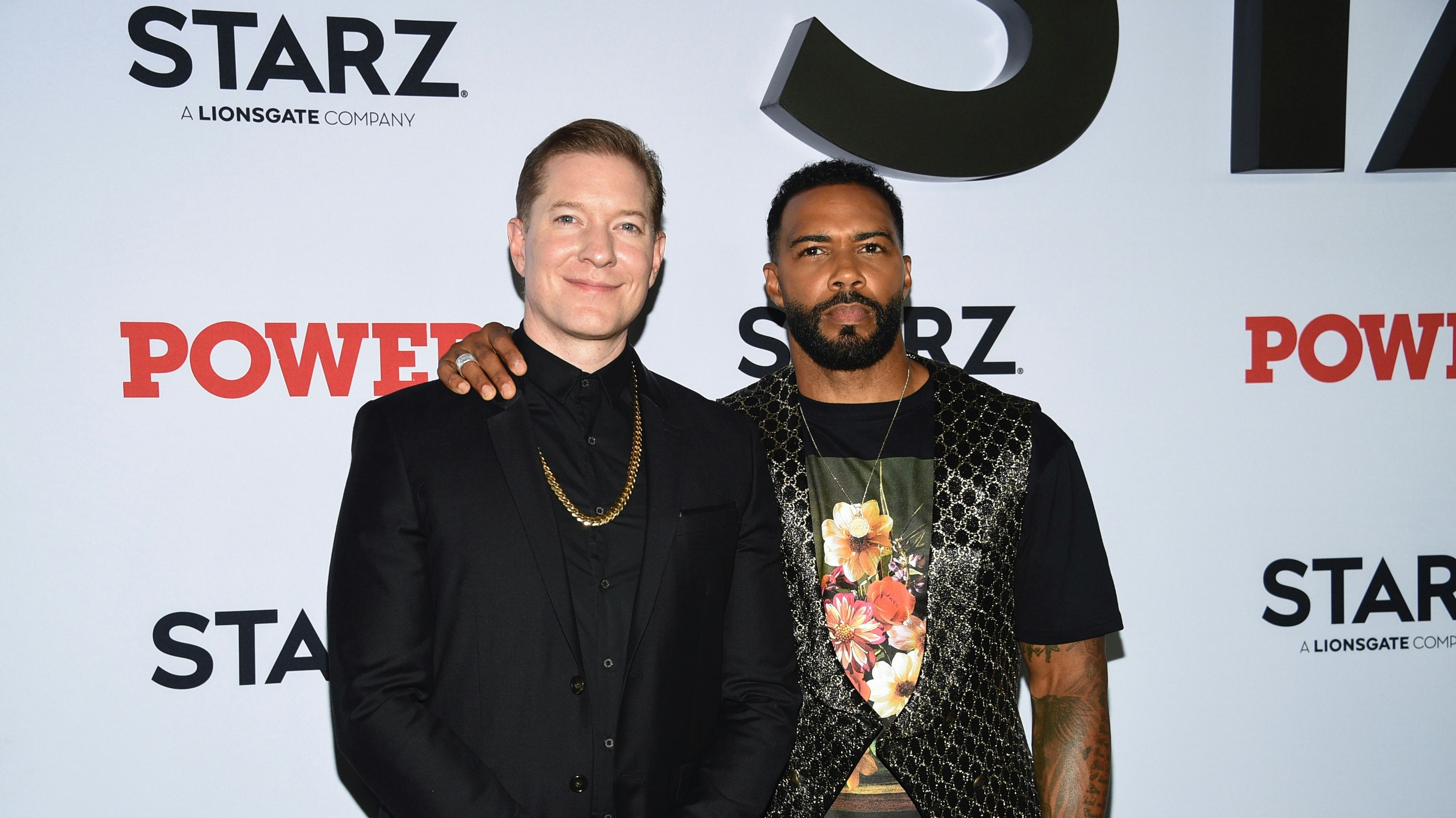 Actors from Starz's drama "Power" at a recent screening. Photo by AP