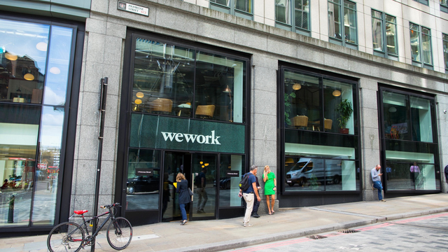 A WeWork office in London in 2017. Photo: Bloomberg