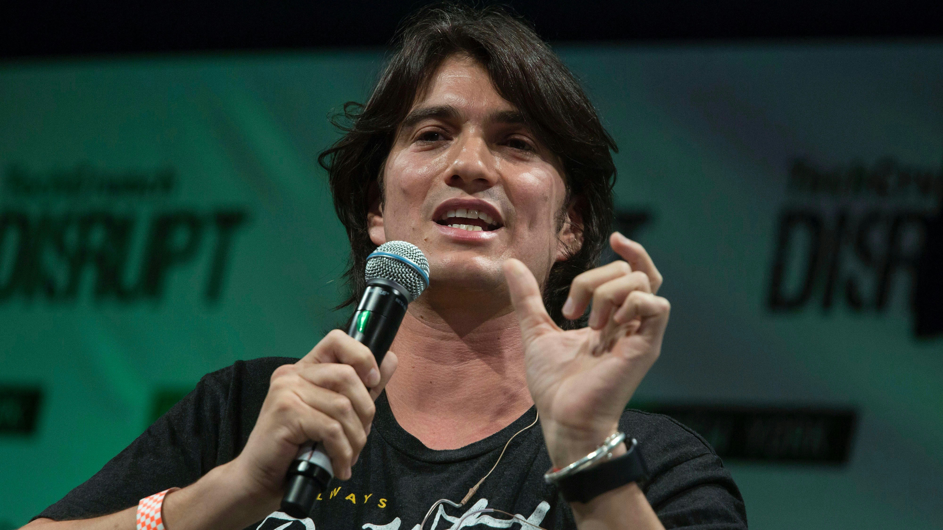 WeWork CEO Adam Neumann. Photo by Bloomberg