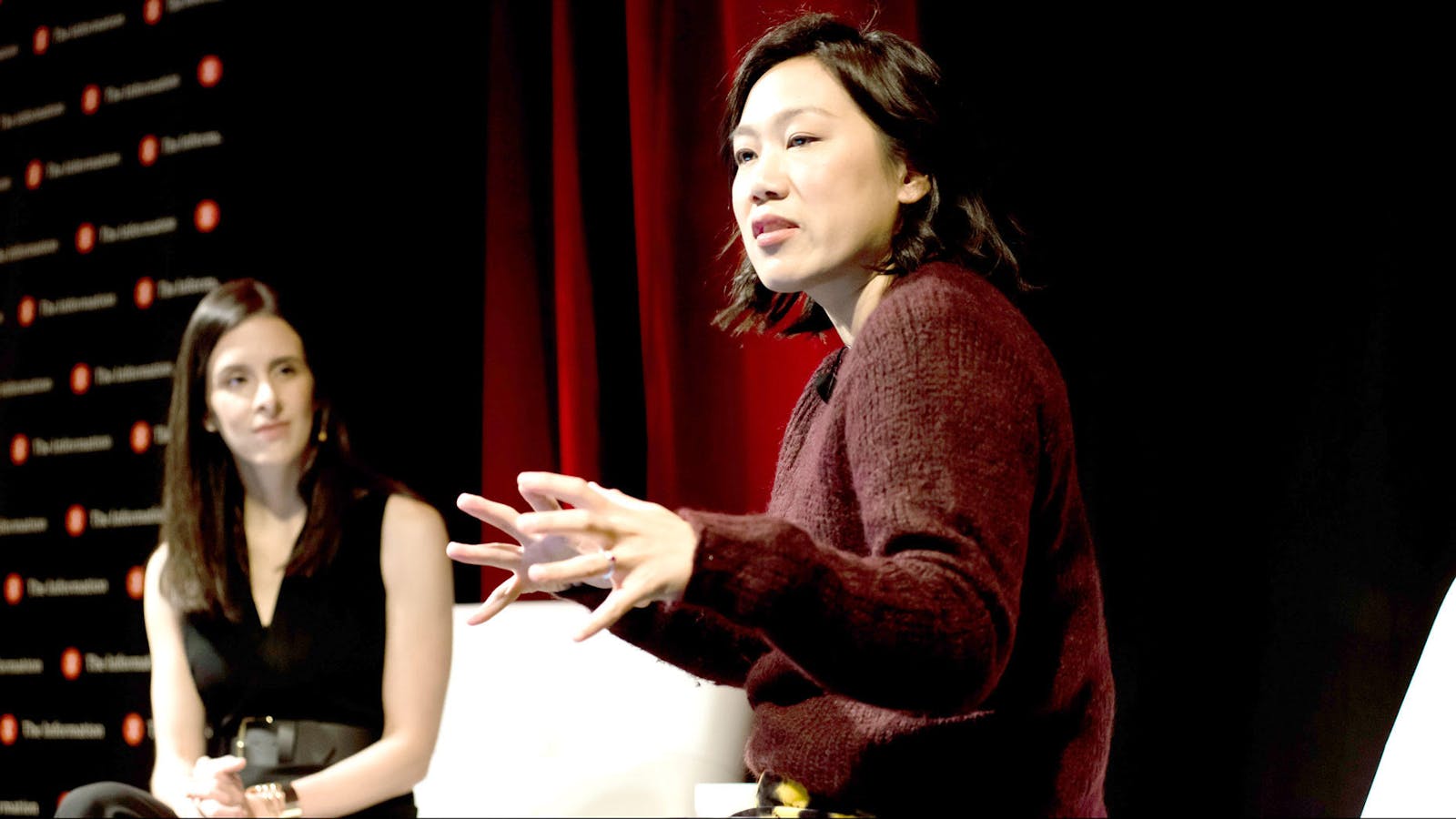 The Information founder Jessica Lessin interviews CZI’s Priscilla Chan. Photo: Angie Silvy