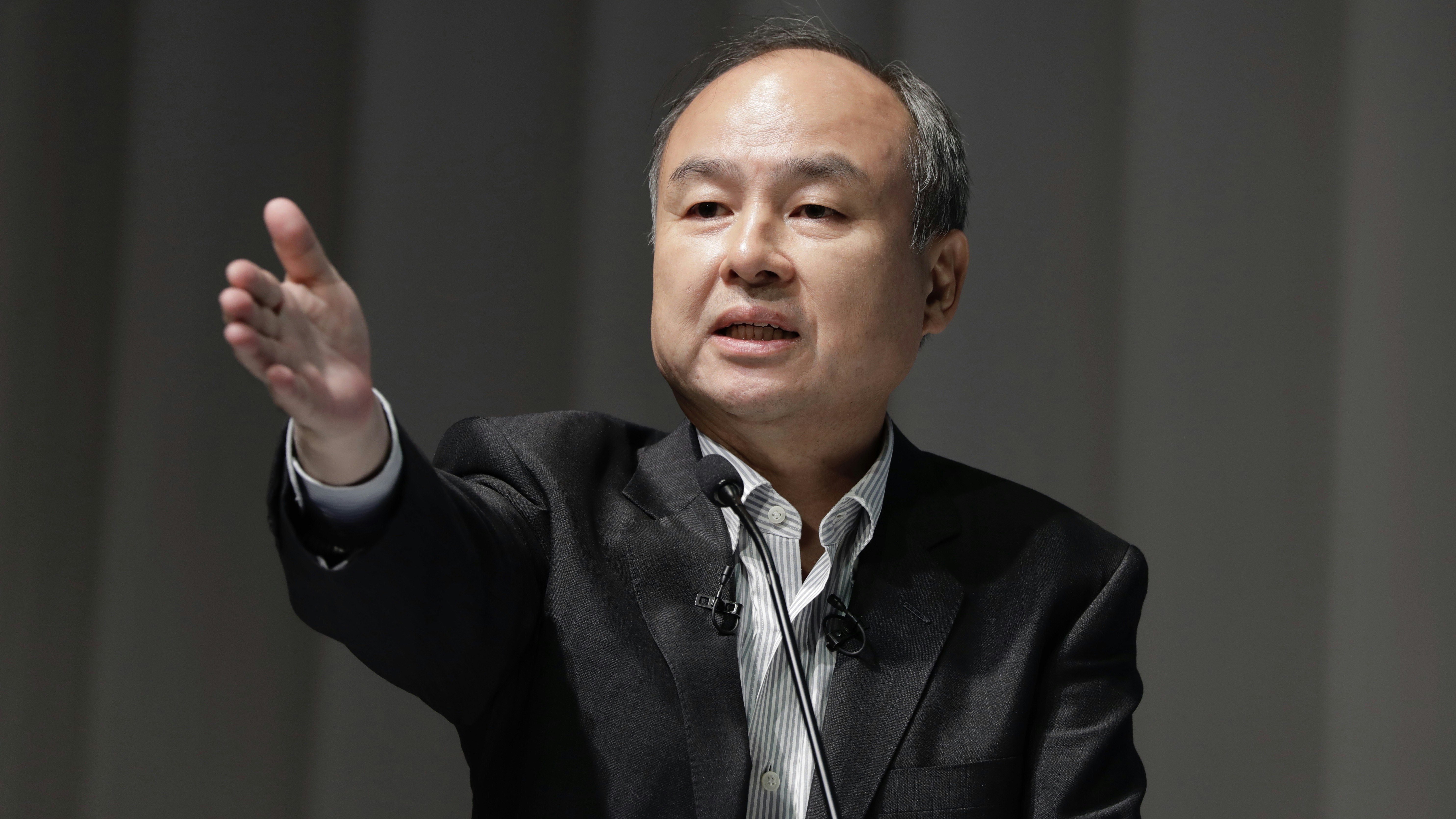 SoftBank CEO Masayoshi Son. Photo by Bloomberg