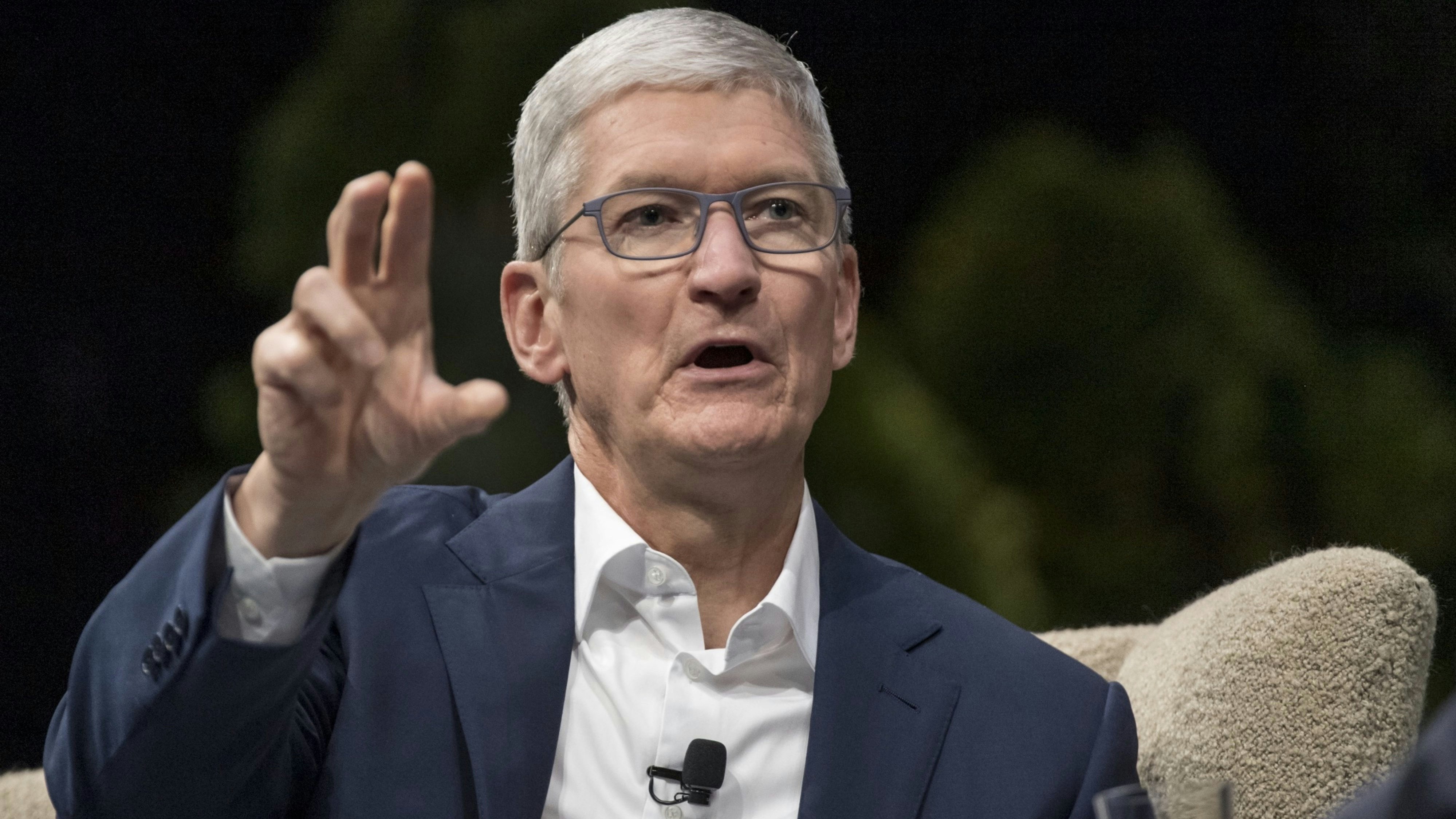 Apple CEO Tim Cook. Photo by Bloomberg