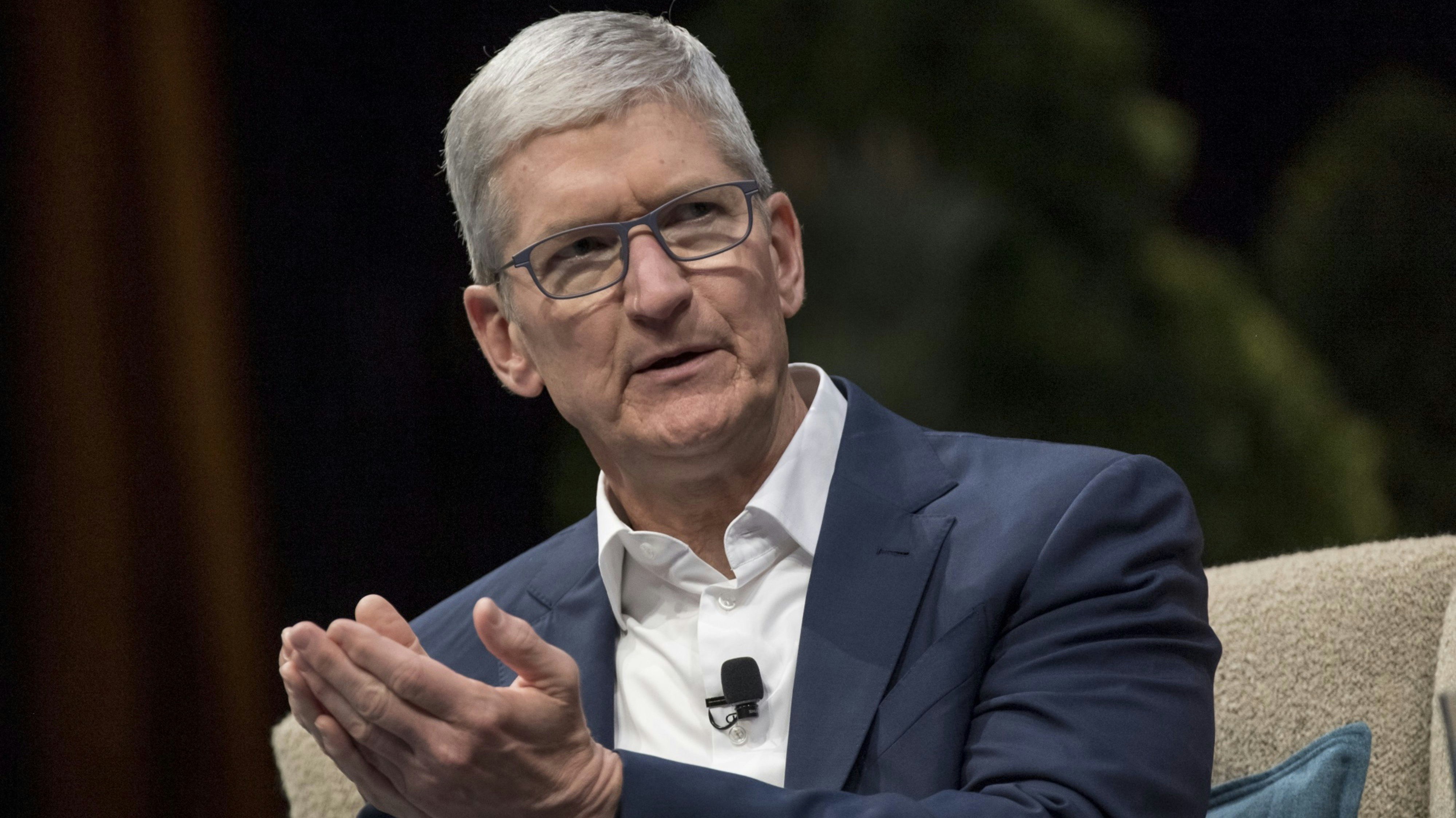 Apple CEO Tim Cook. Photo by Bloomberg